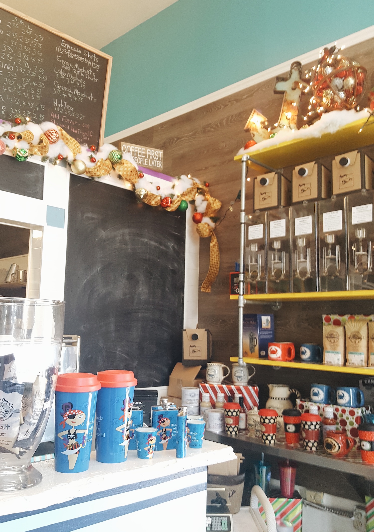 Inside 1842 Daily Grind in Cedar Key