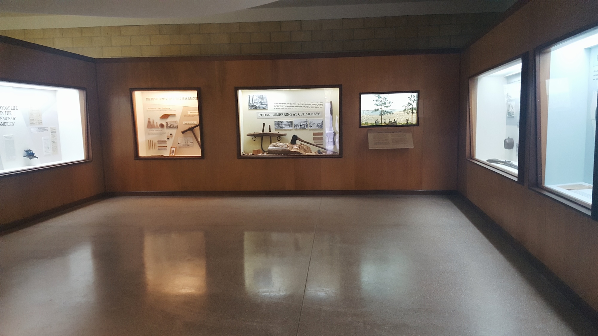 An exhibit at the museum in Cedar Key