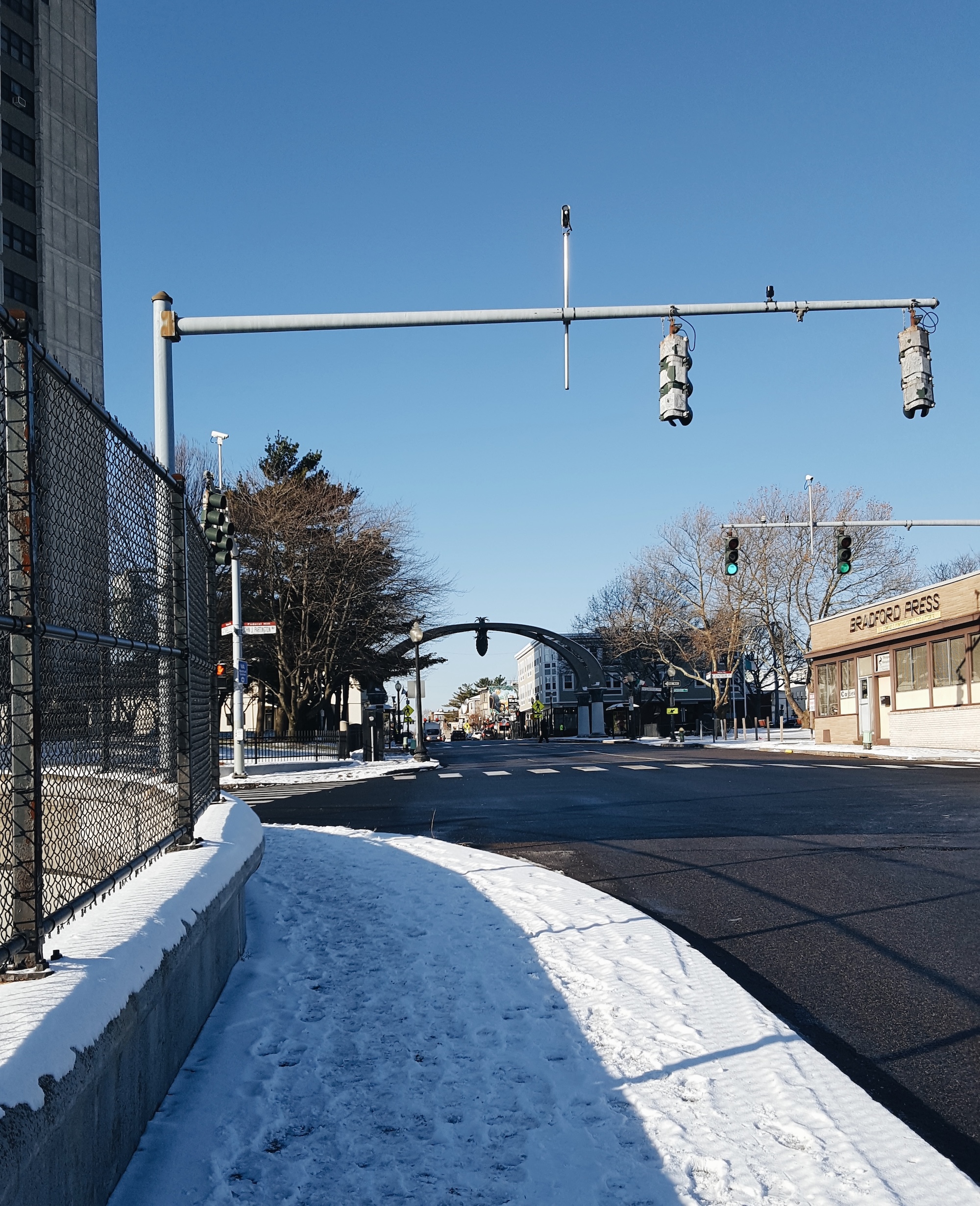 The entrance to Federal Hill in Providence, RI