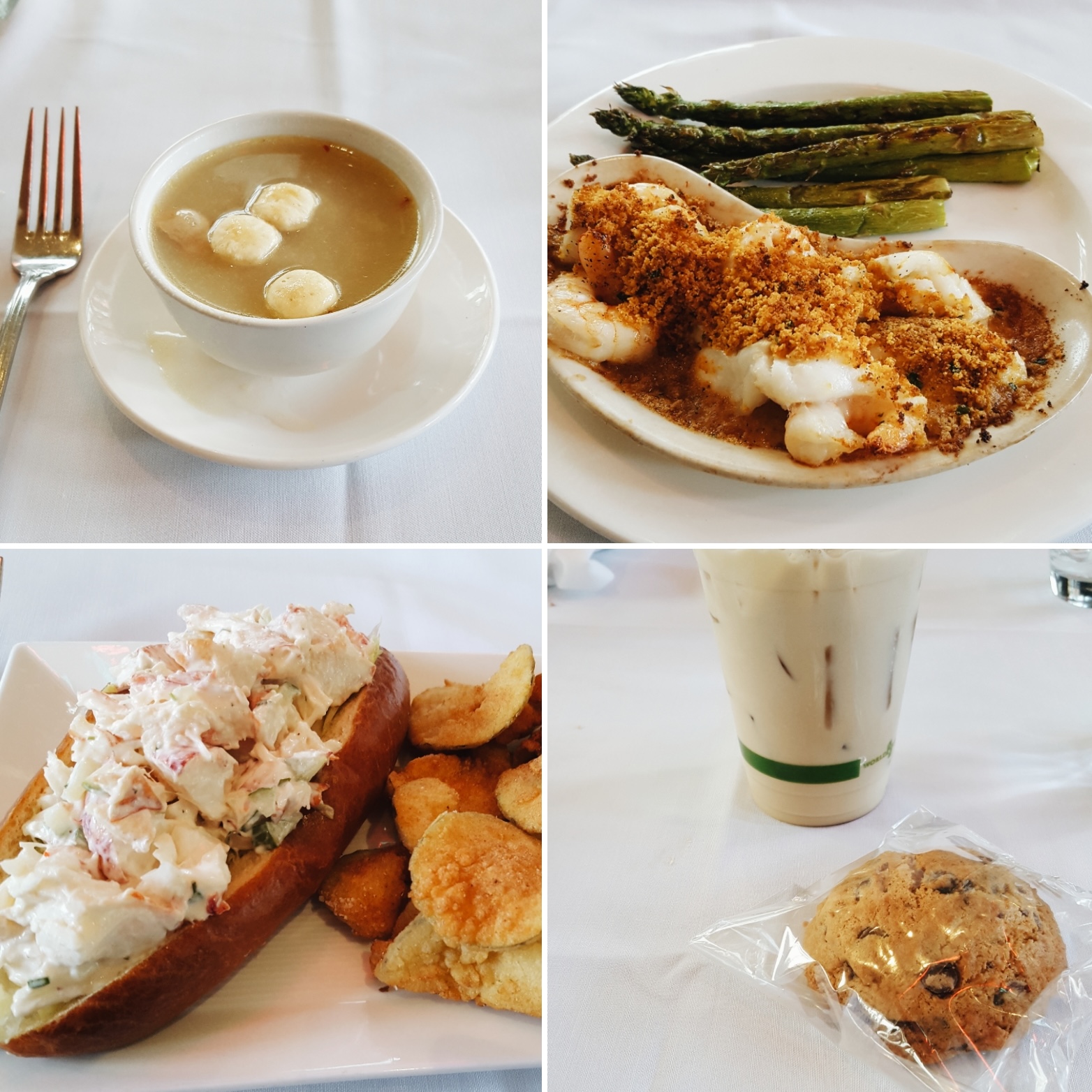 A collage of lunch at Hemenway's in Providence