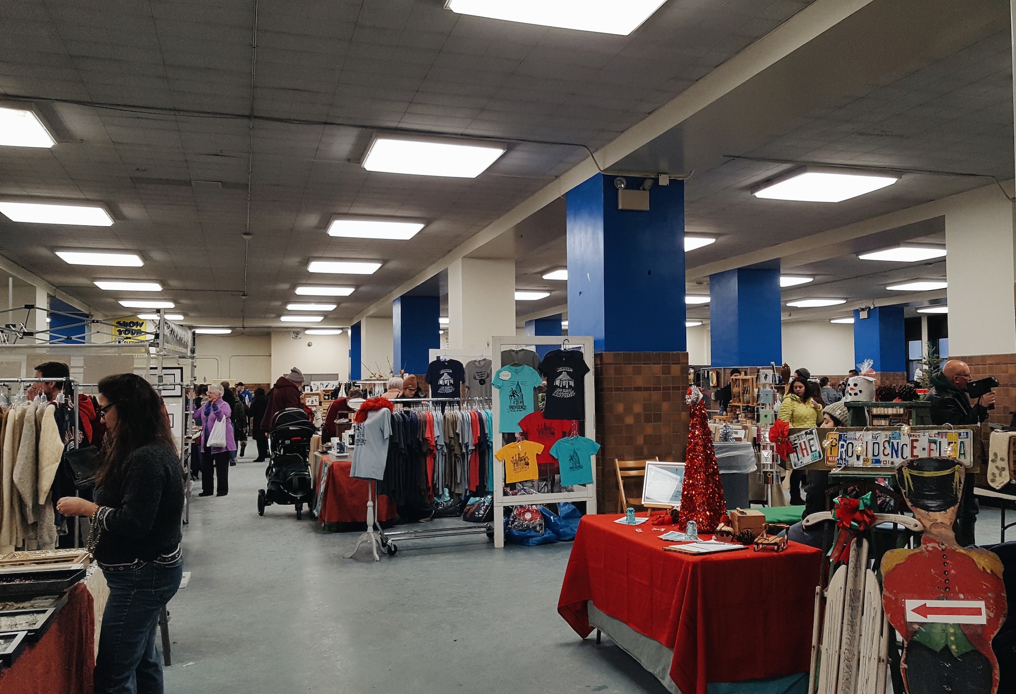 Booths at the Providence Flea