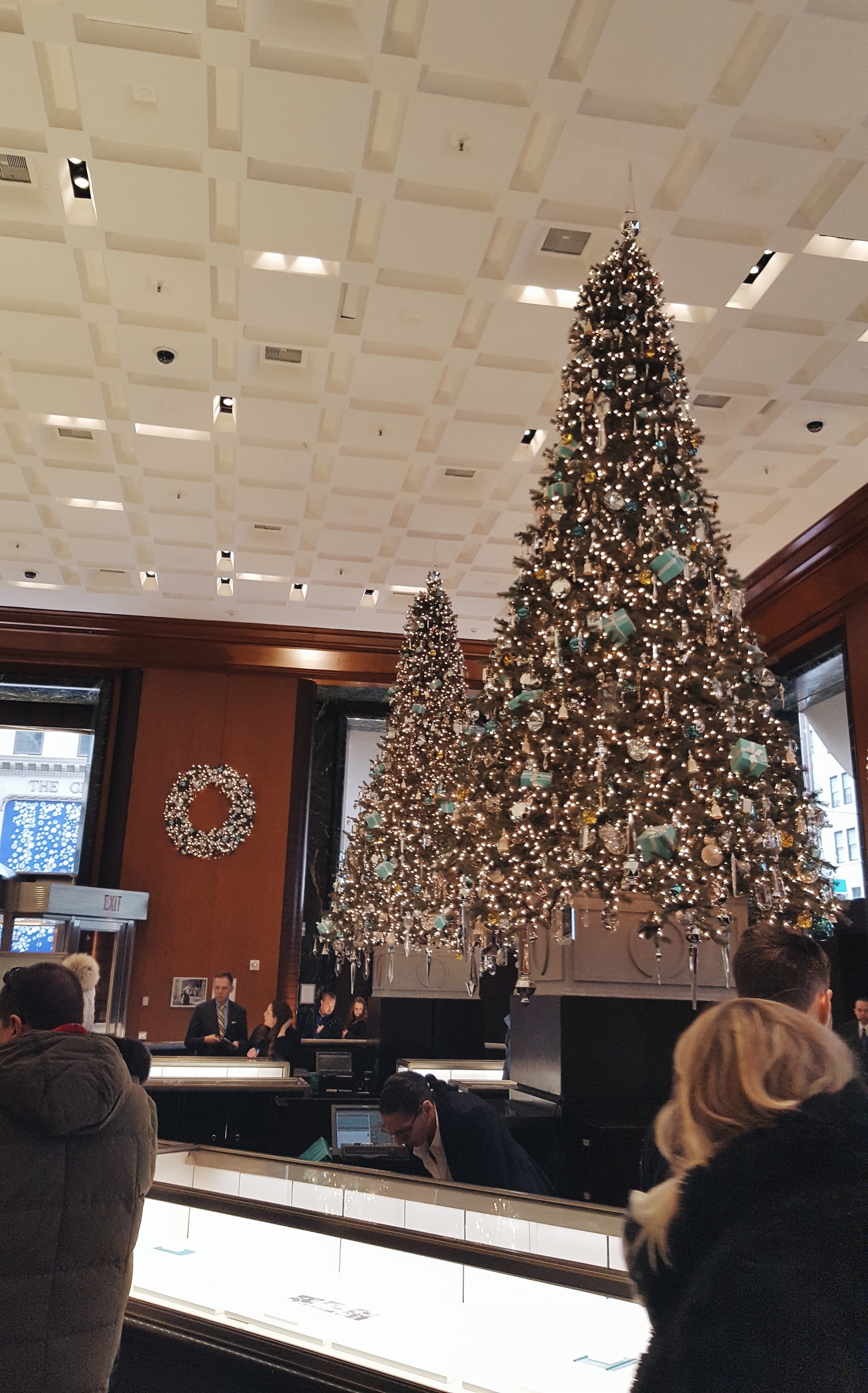 Inside Tiffany & Co. at Christmas