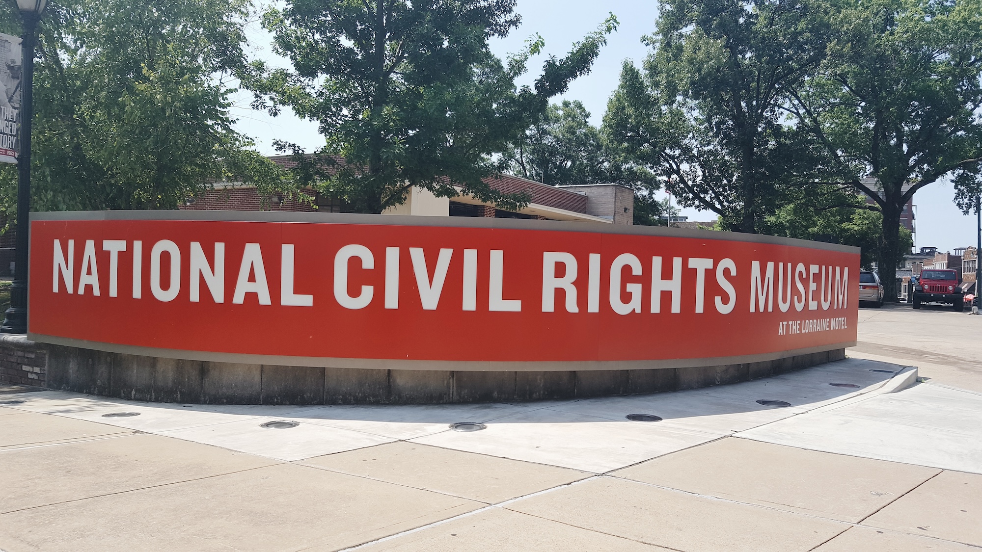 Sign for the National Civil Rights Museum