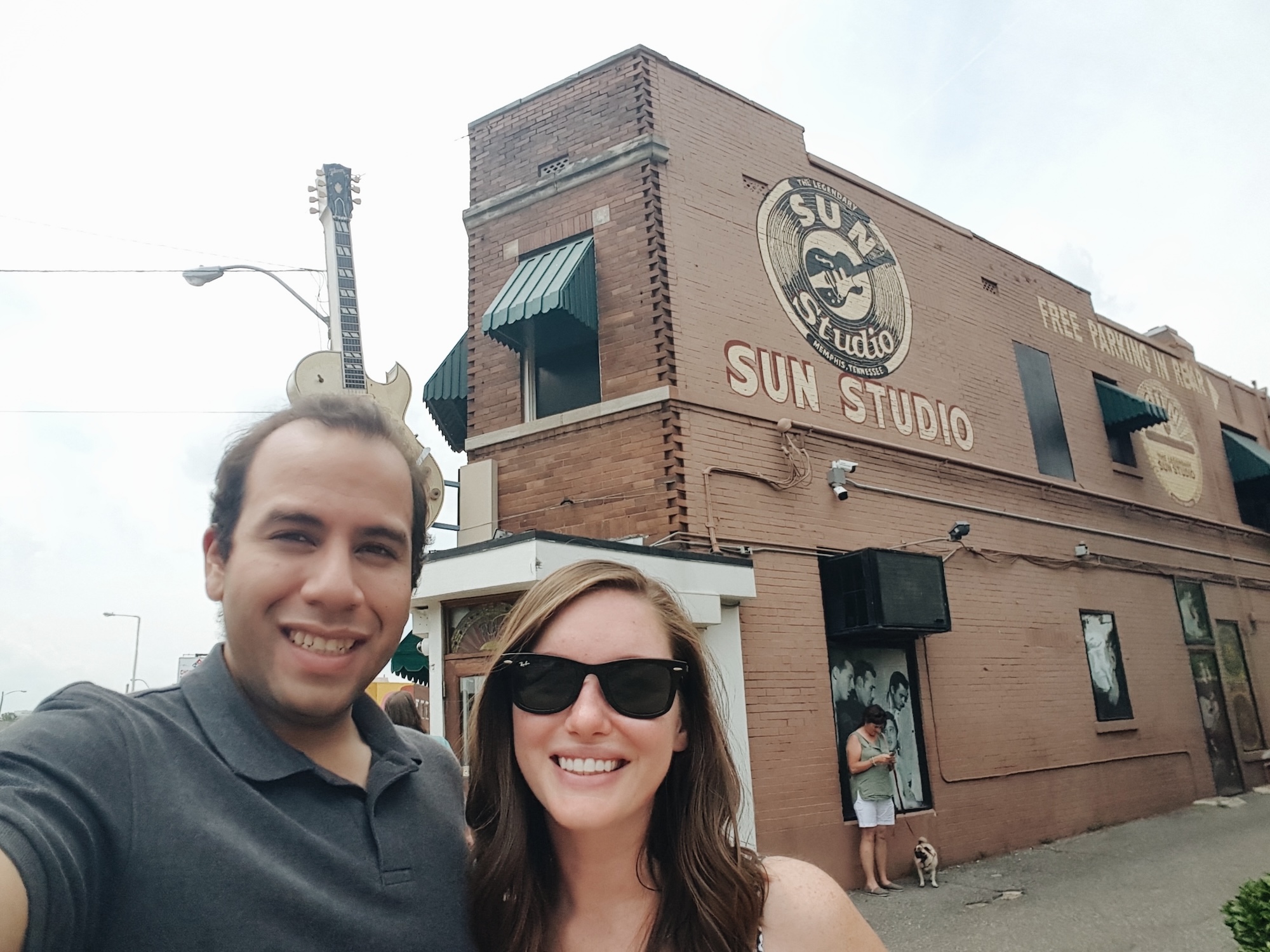 Alyssa and Michael at Sun Studio in Memphis