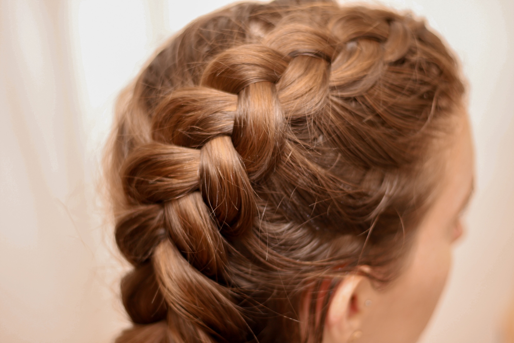 A braid with texture in it