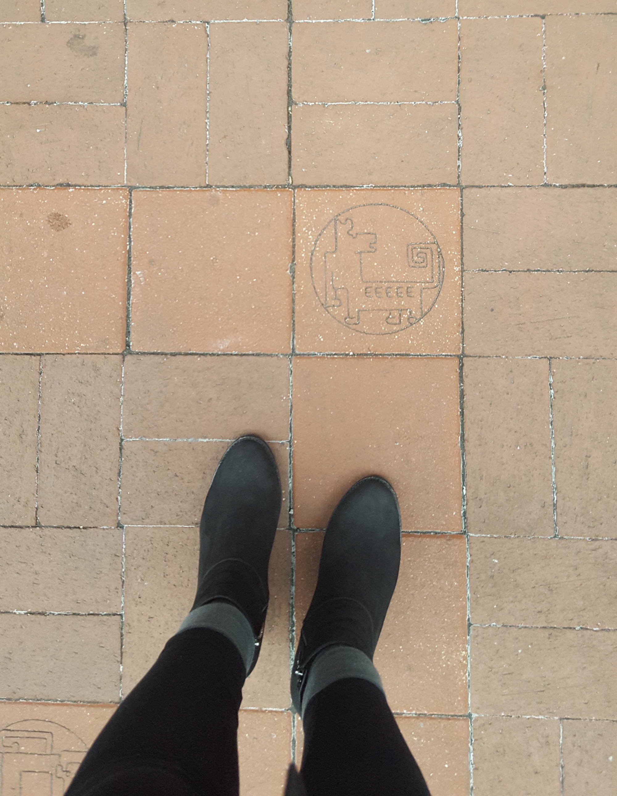 Chinatown's brick sidewalks in Washington, D.C.