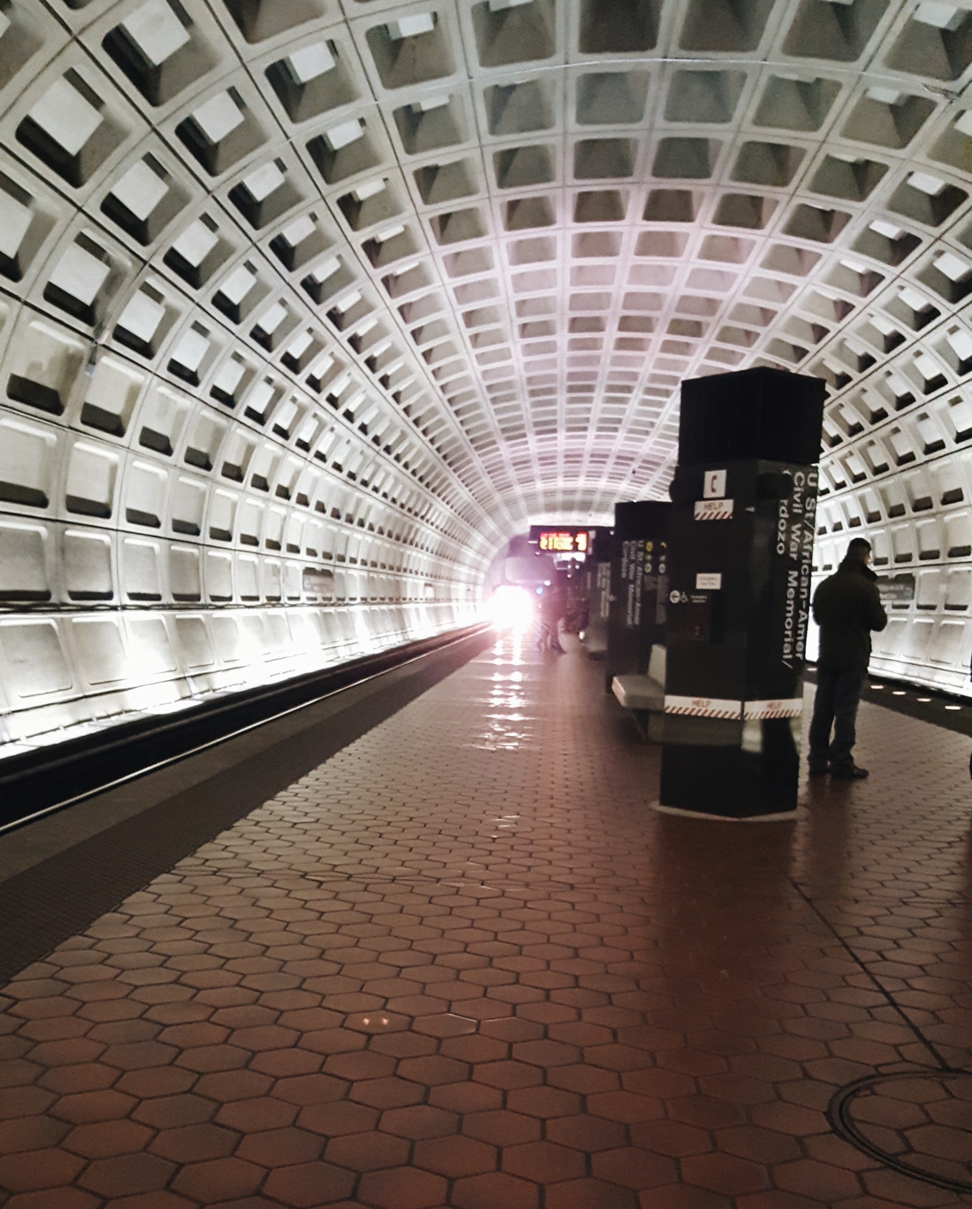 A Metro station in Washington, DC