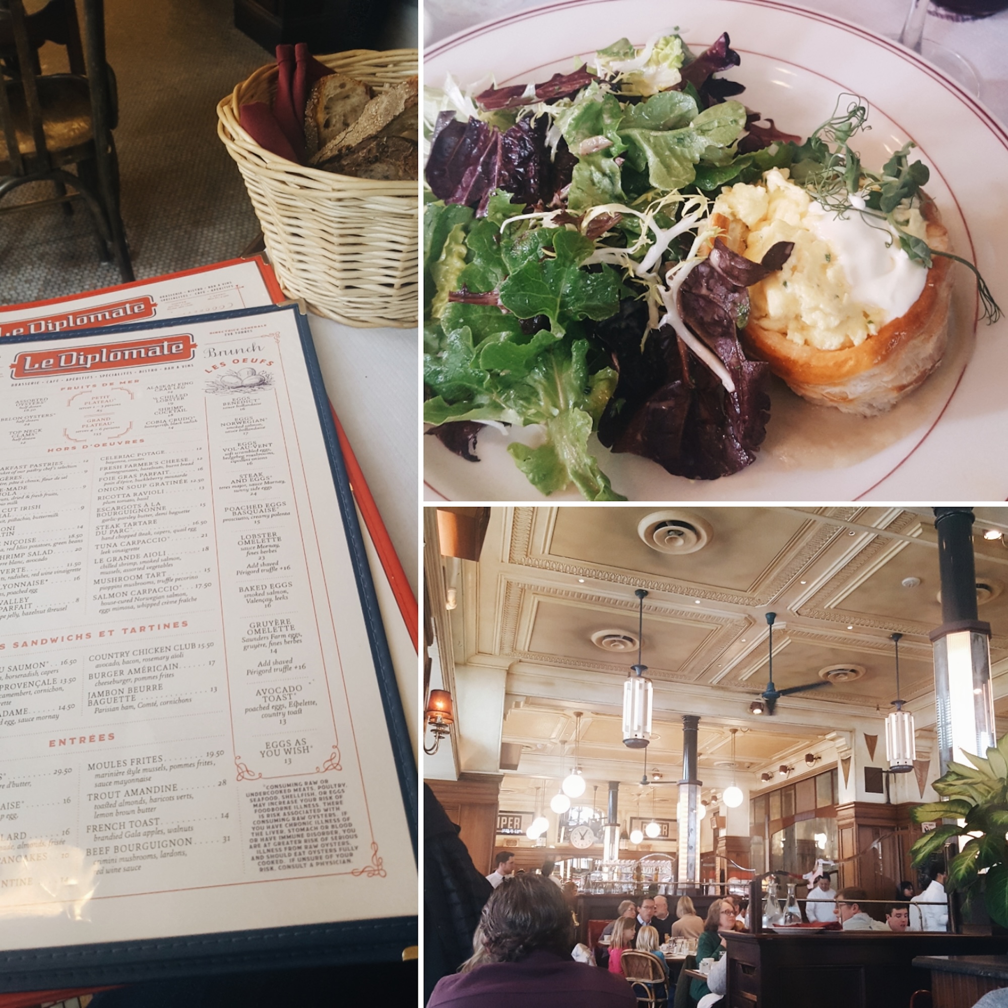 Brunch at Le Diplomate in Washington, DC