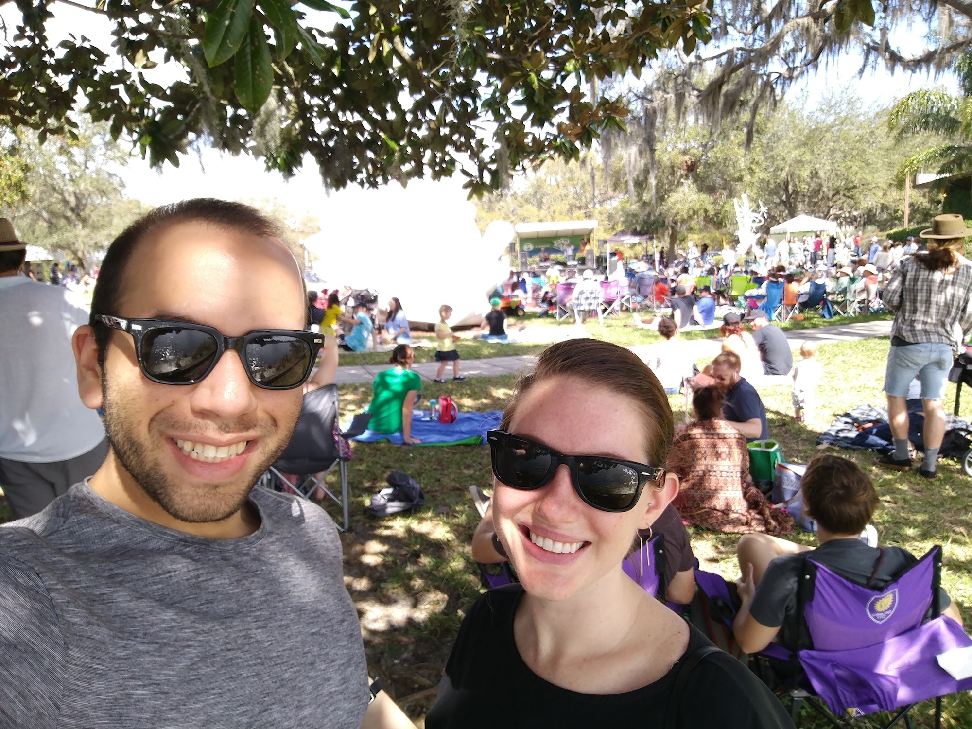 Alyssa and Michael at the Mennello Museum's Indie Folkfest