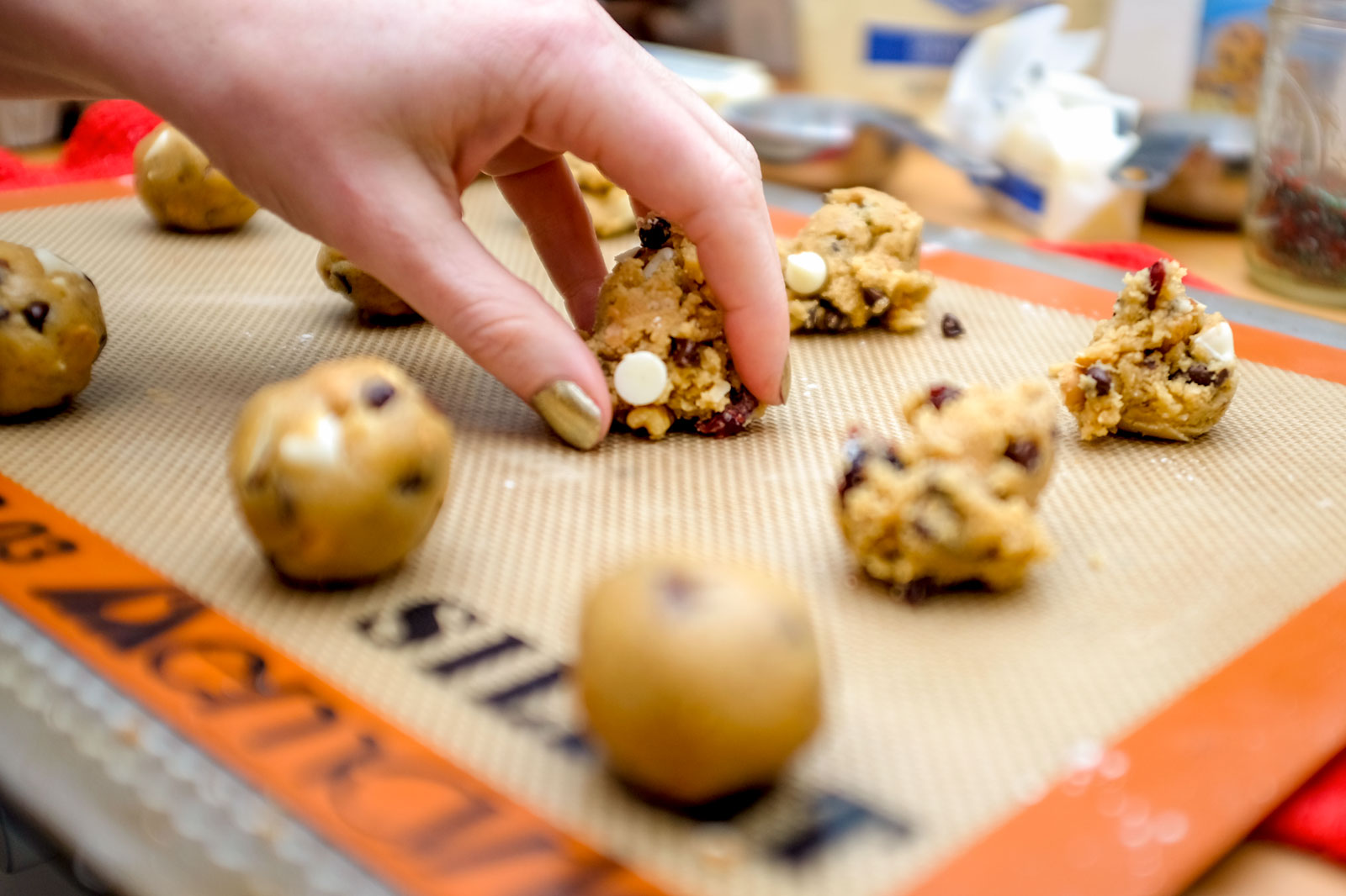 Everything Cookies on a cookie tray