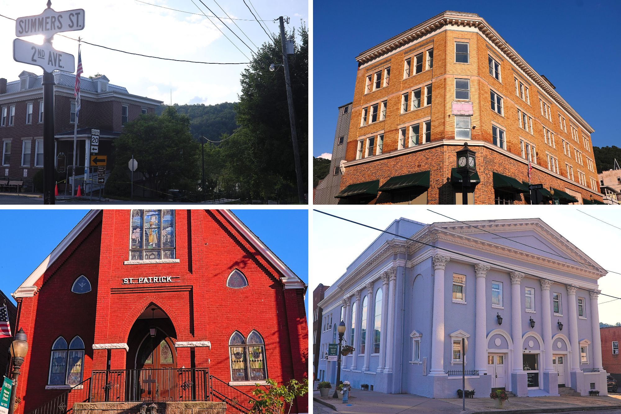 Four Buildings on Hinton's walking tour