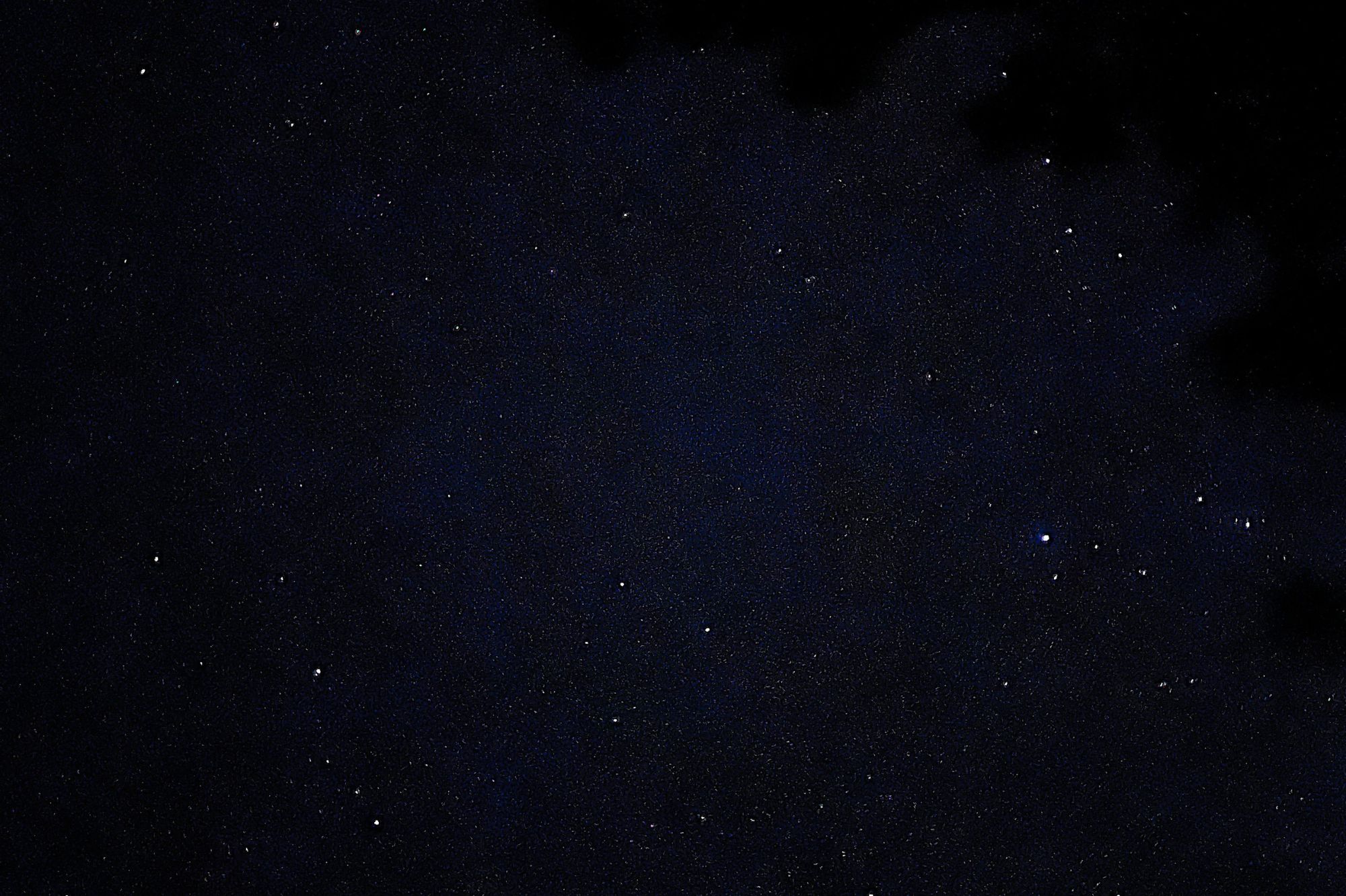 The night sky with many stars