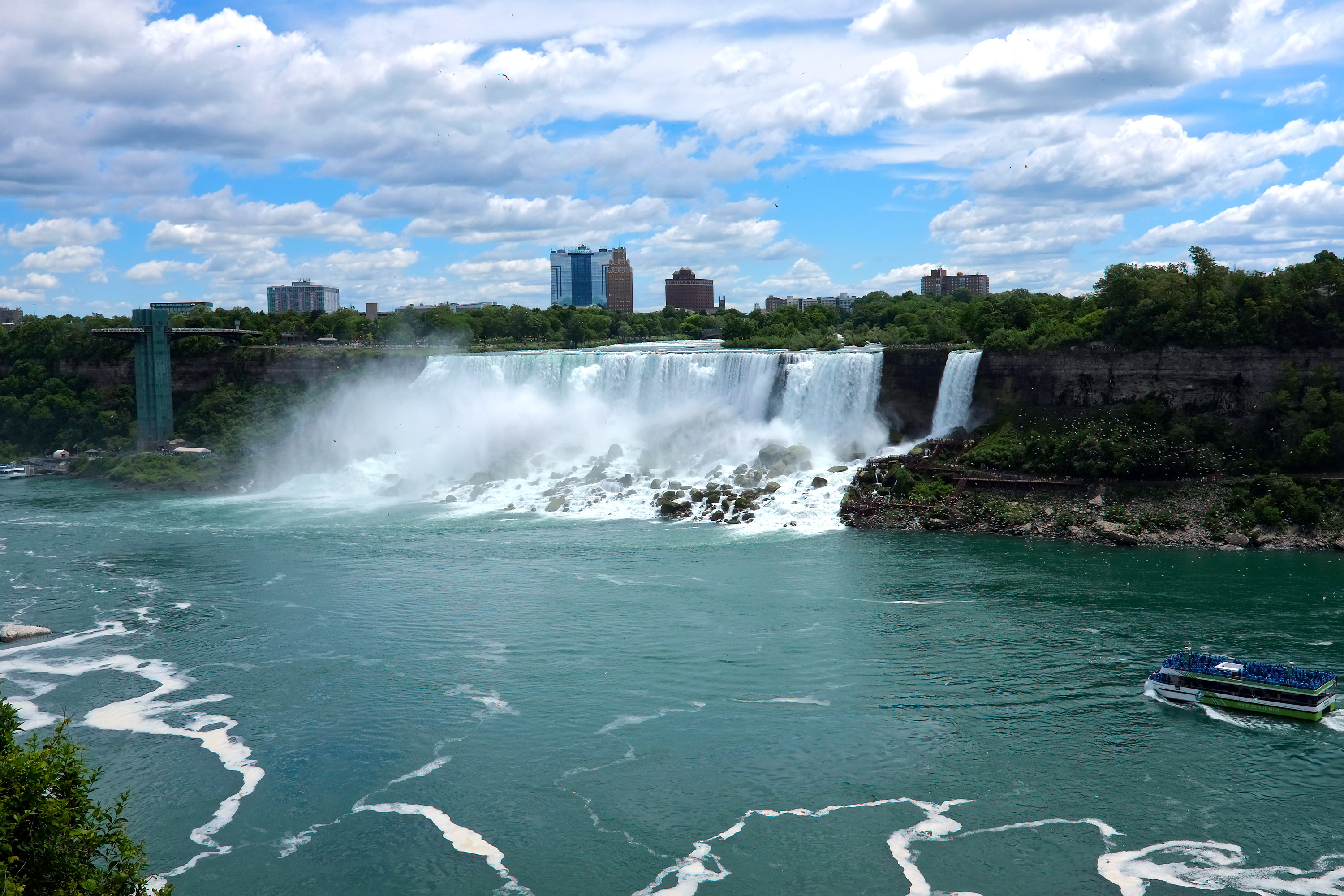 View of American Falls and Bridal Veil Falls