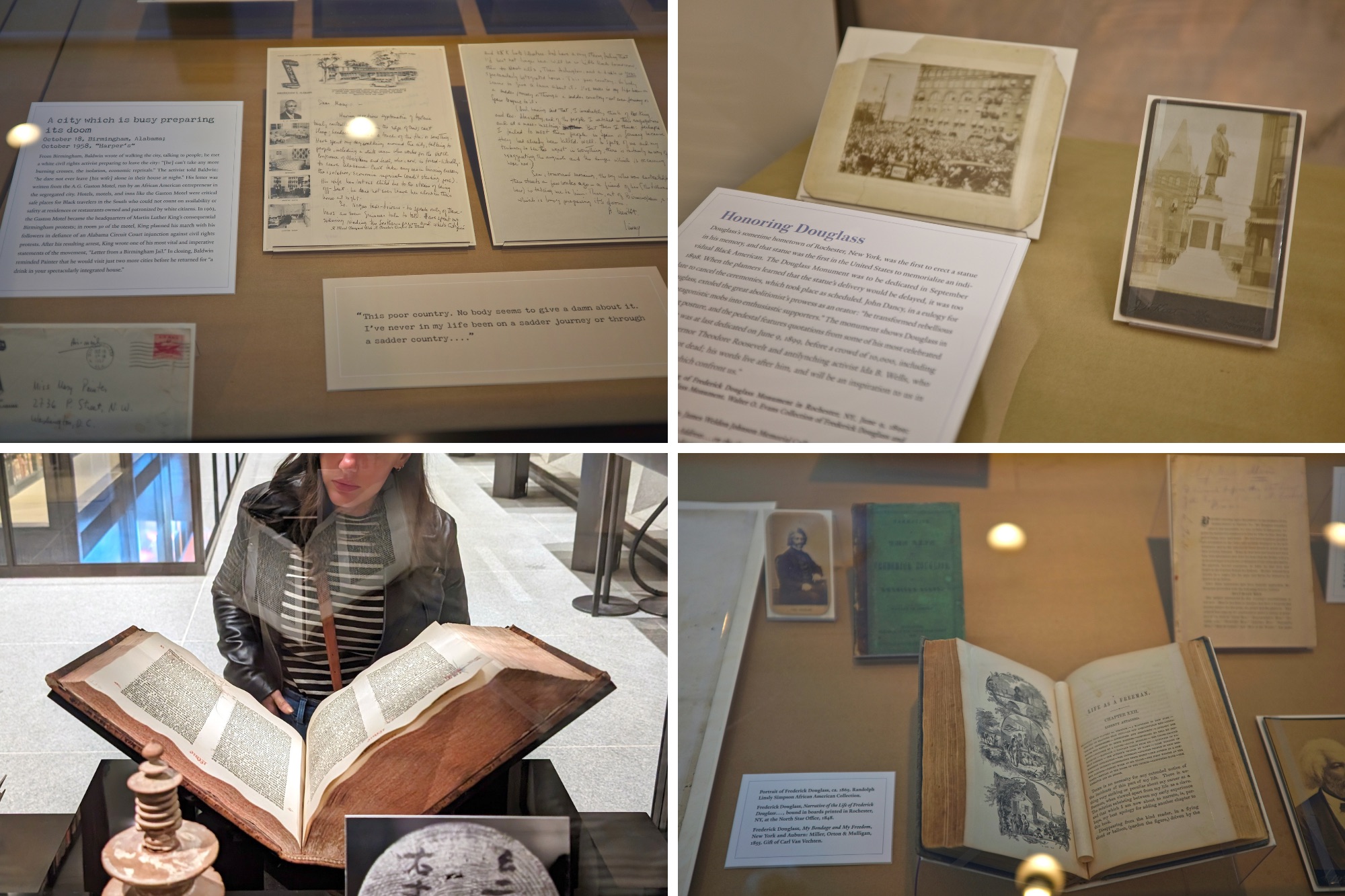 Collections on display at the Beinecke