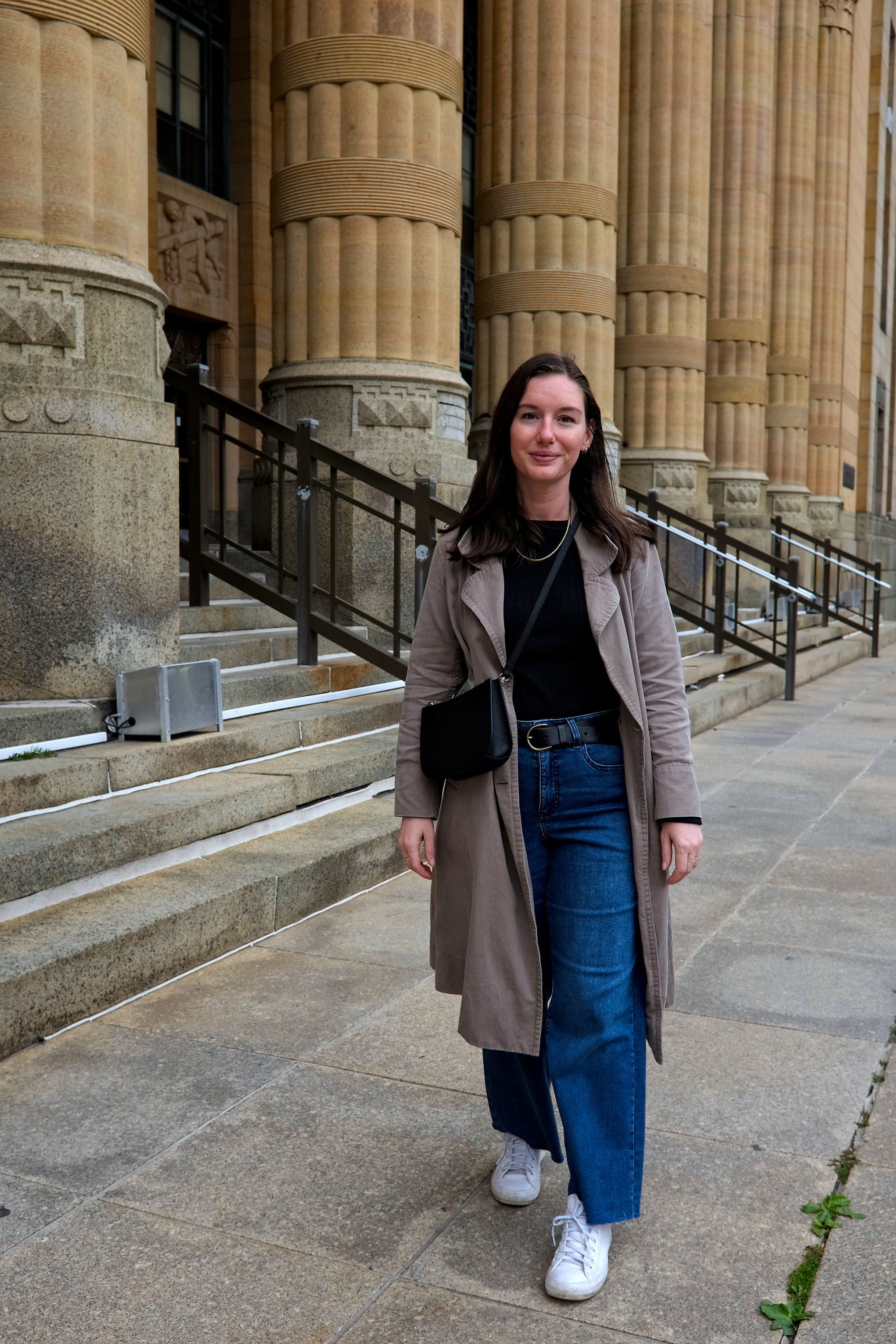 Alyssa on the steps of City Hall