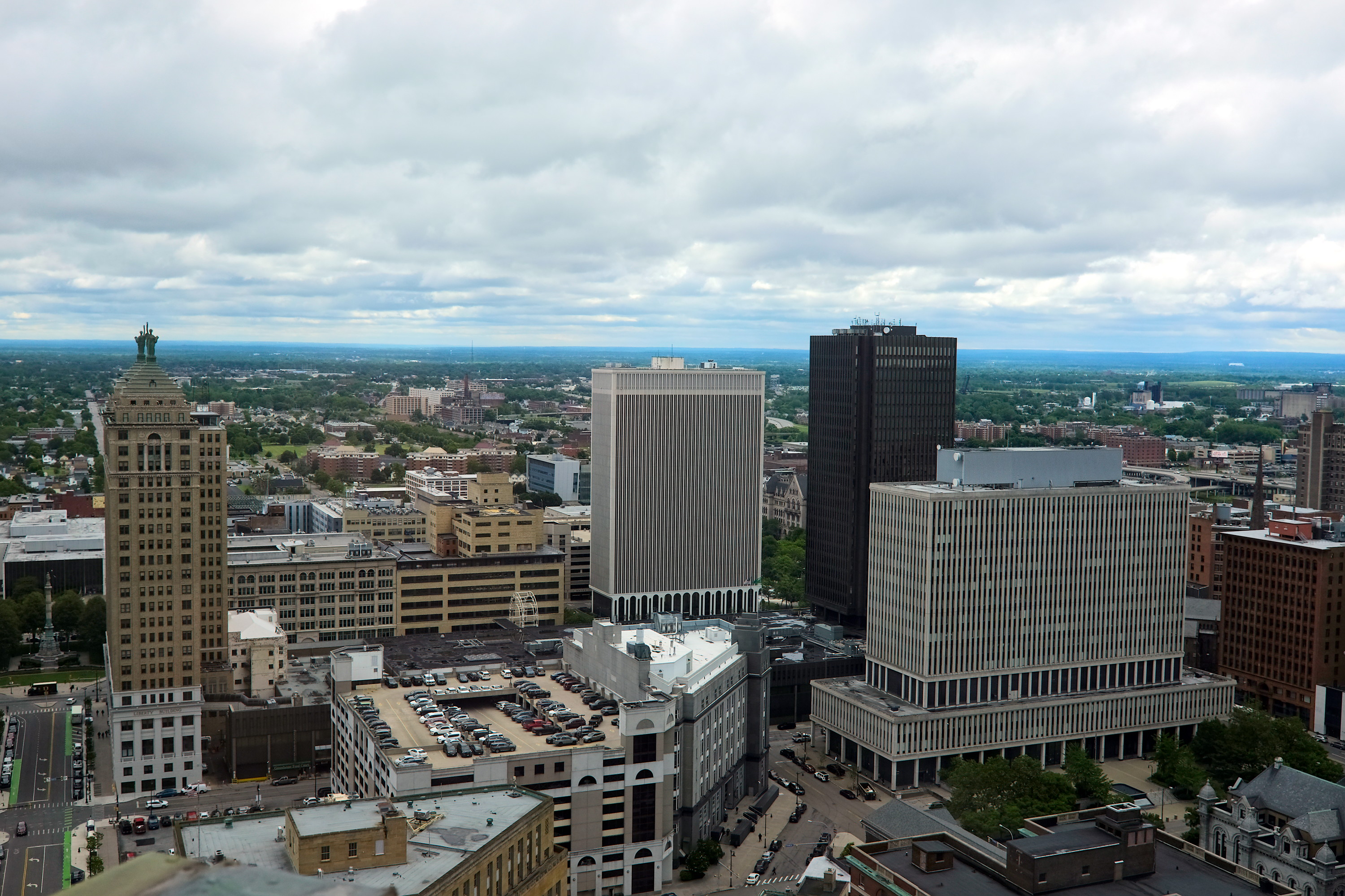 Buffalo skyline seen from Buffalo City Hall Observation Deck