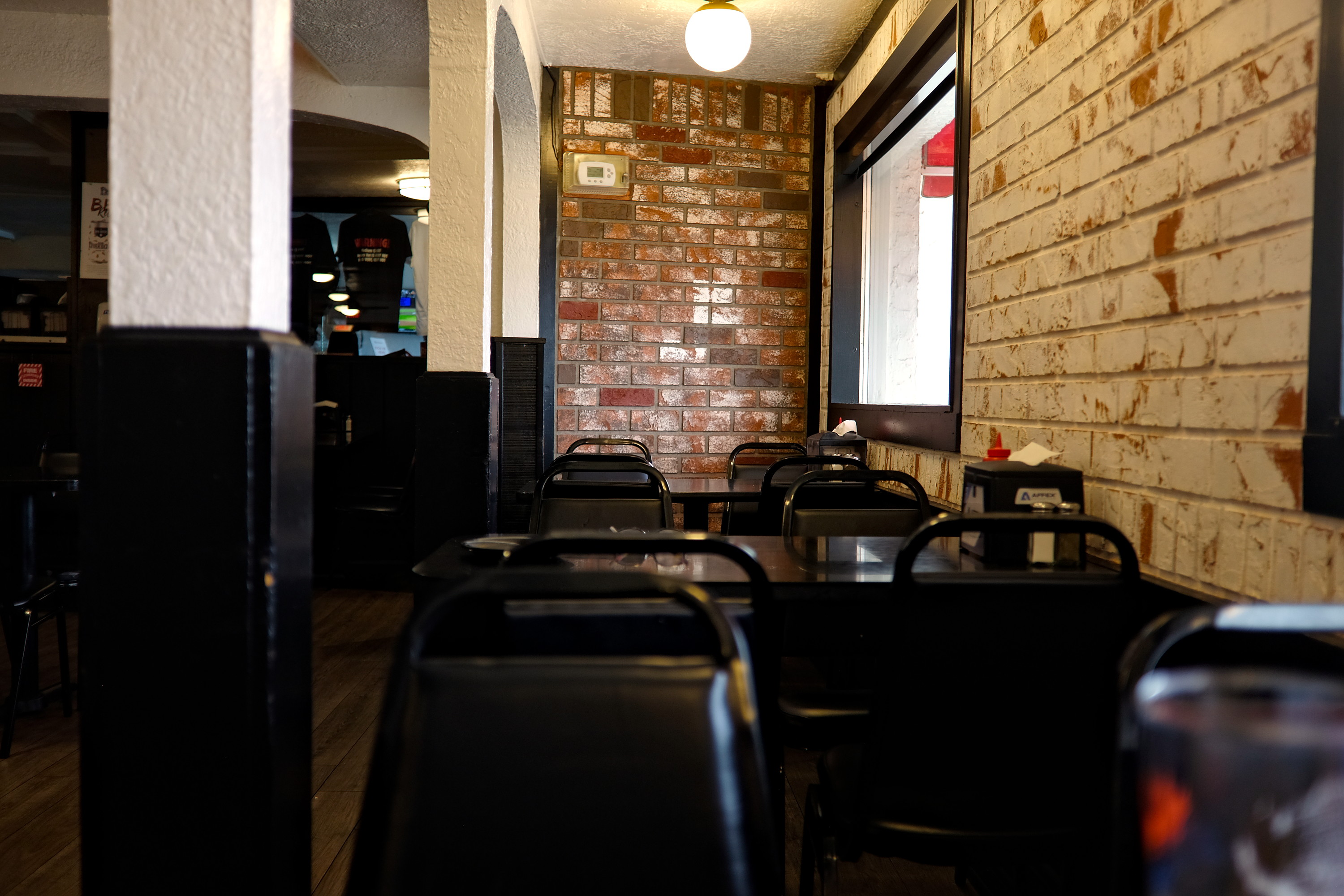 Seating area at Duff's in Buffalo