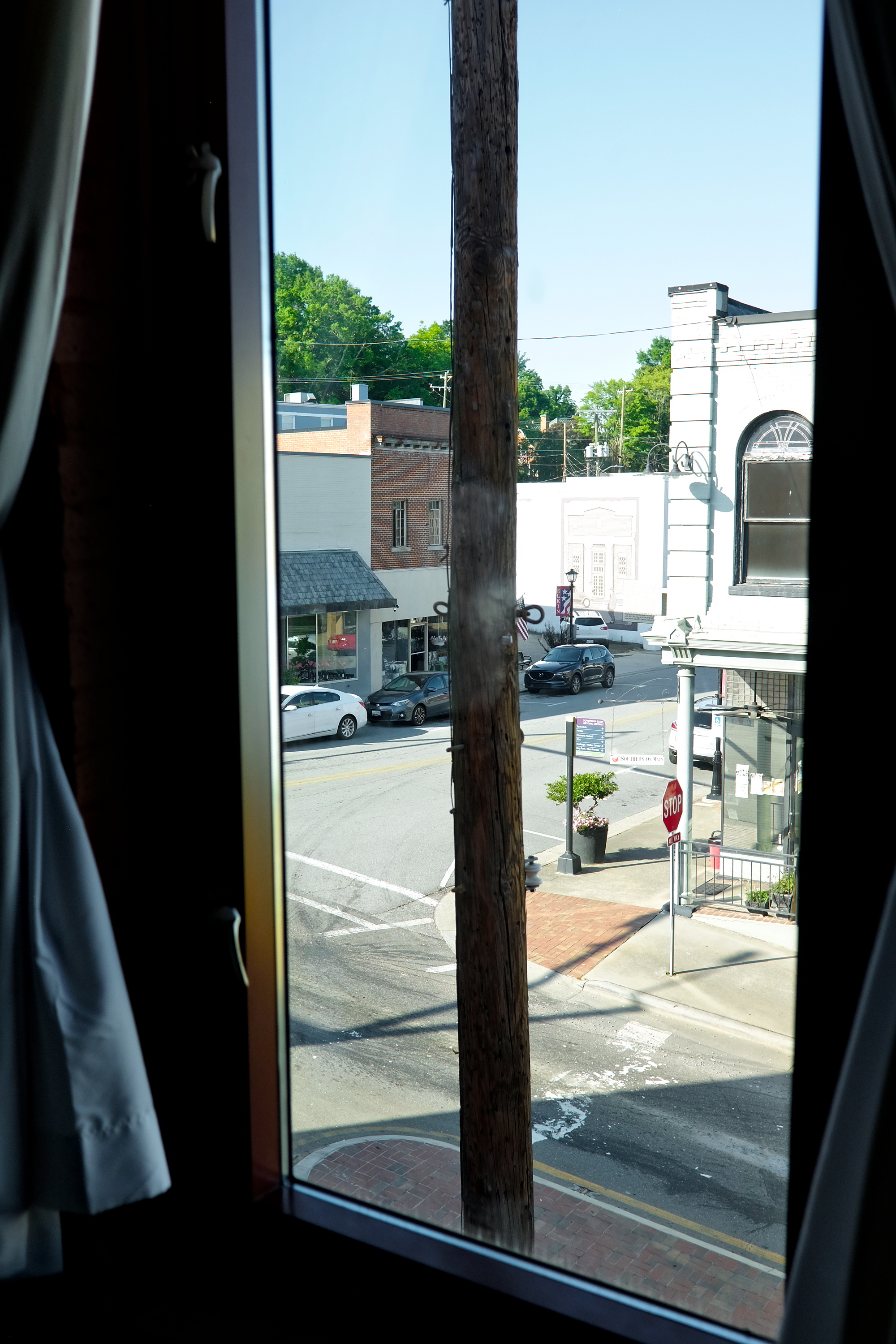 View of Main Street Elkin from the room