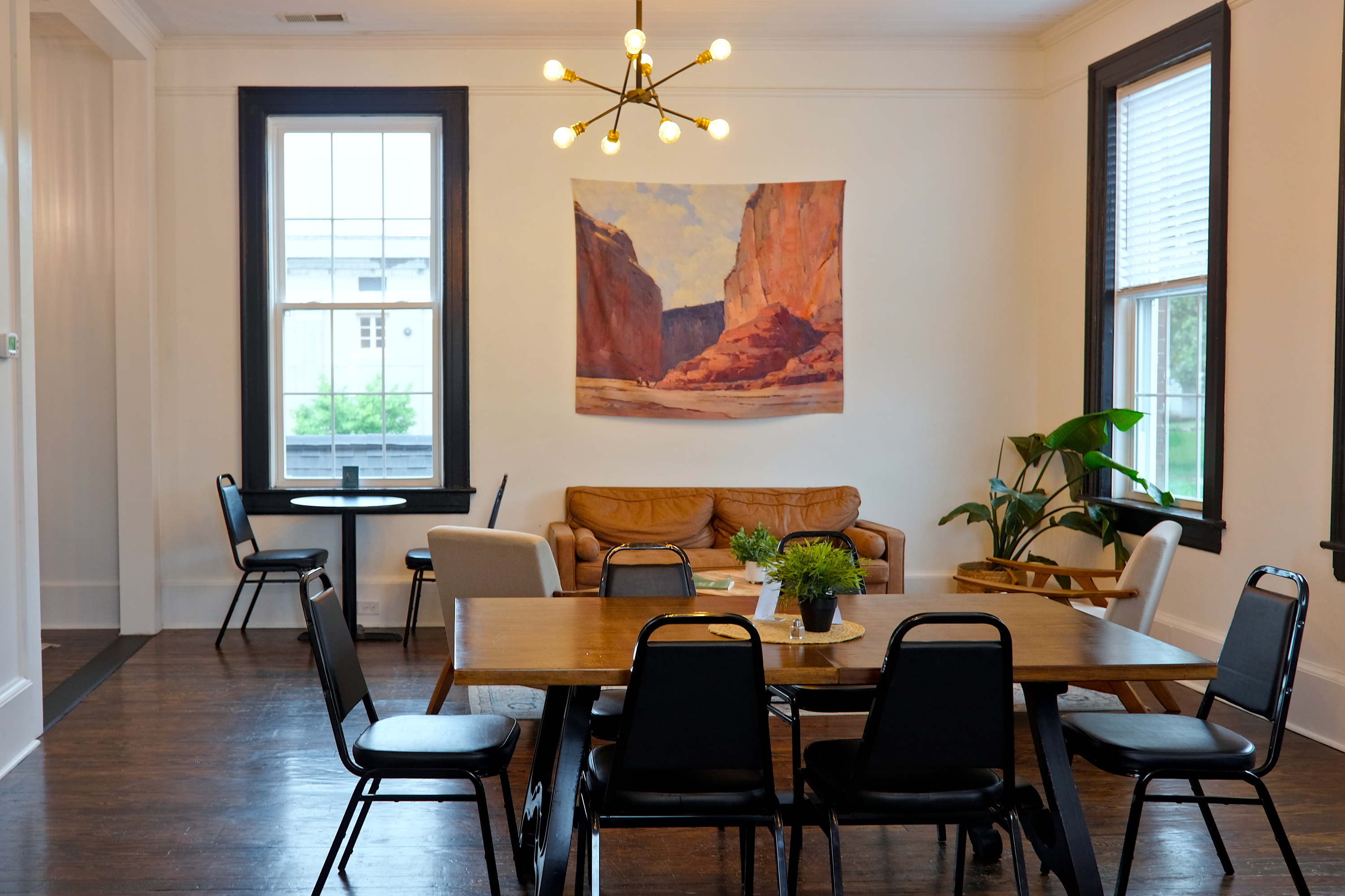 Interior of Main Street Coffee's upstairs space