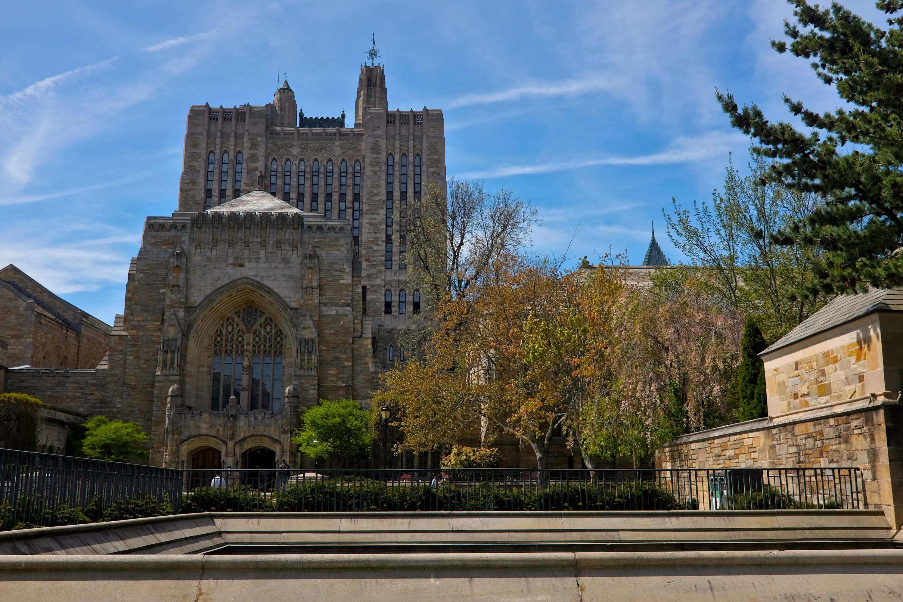 Exterior of the Sterling Memorial Library