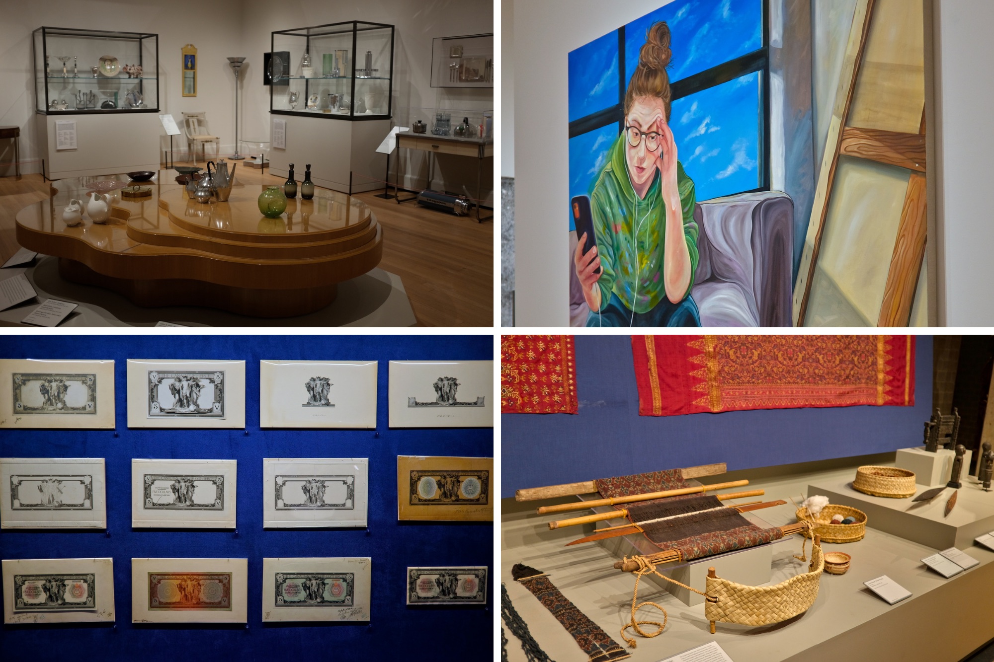 Four widely different media and collections at Yale Gallery