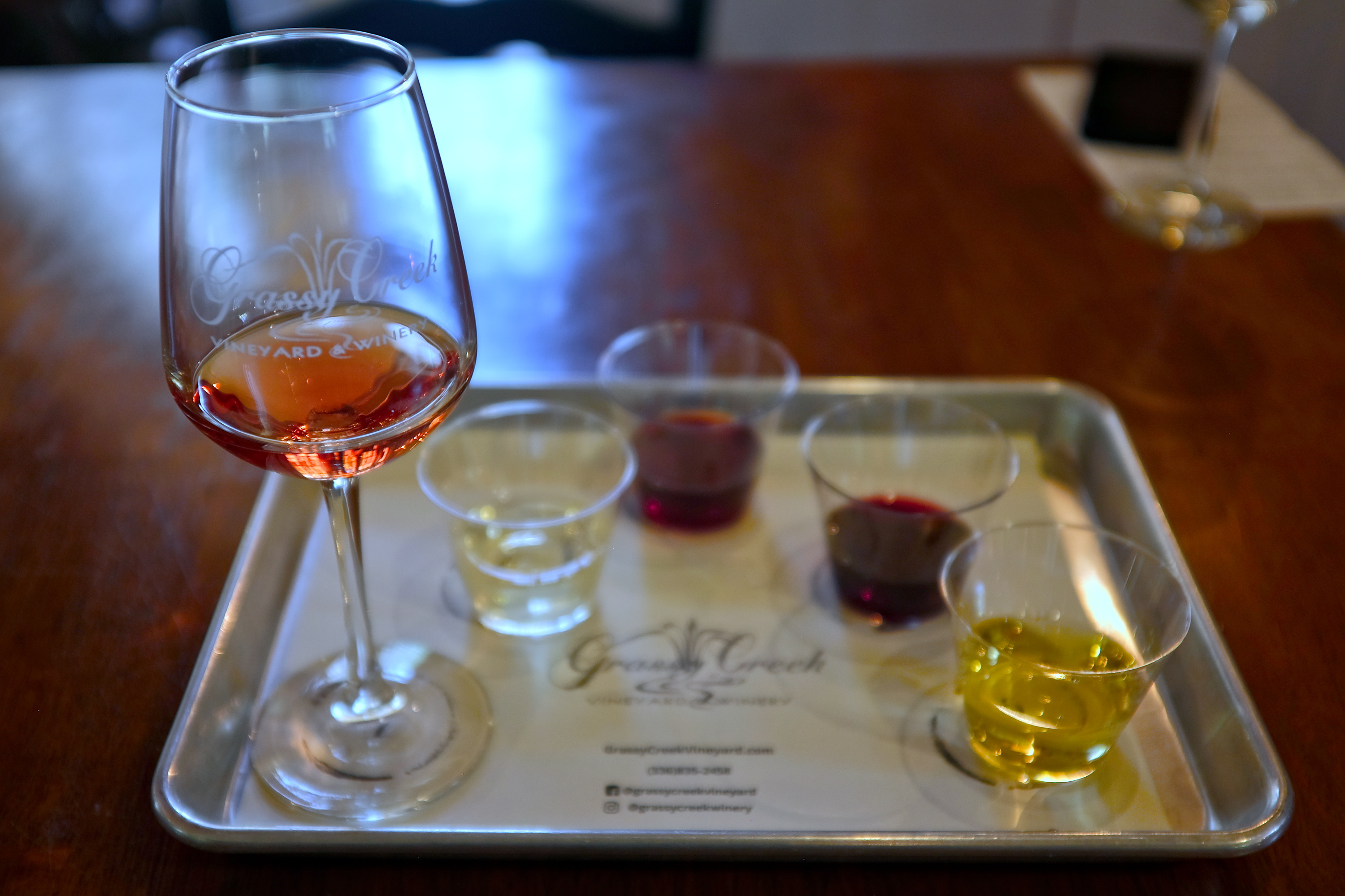 A tasting from Grassy Creek Winery