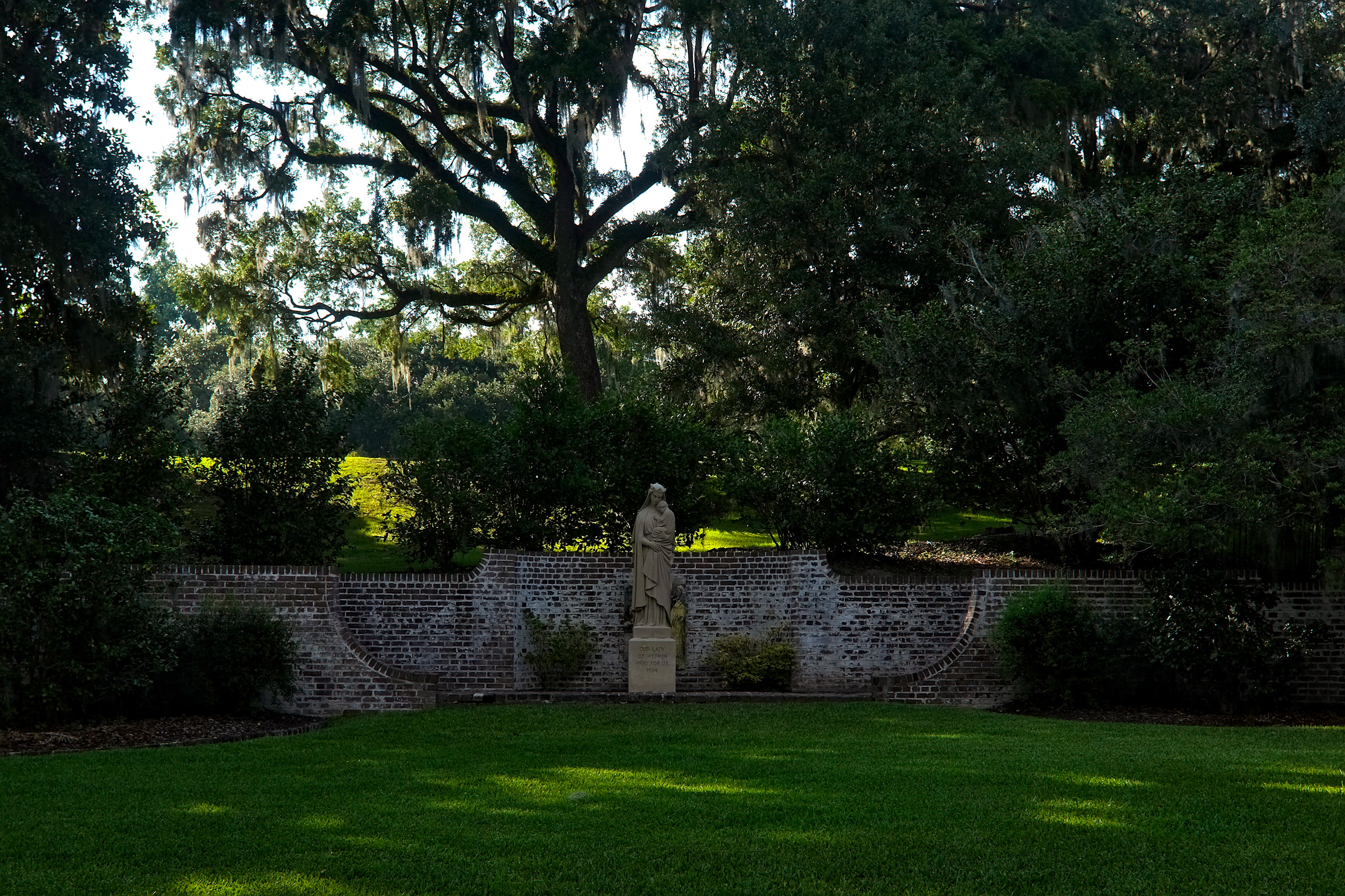 A statue at Mepkin Abbey