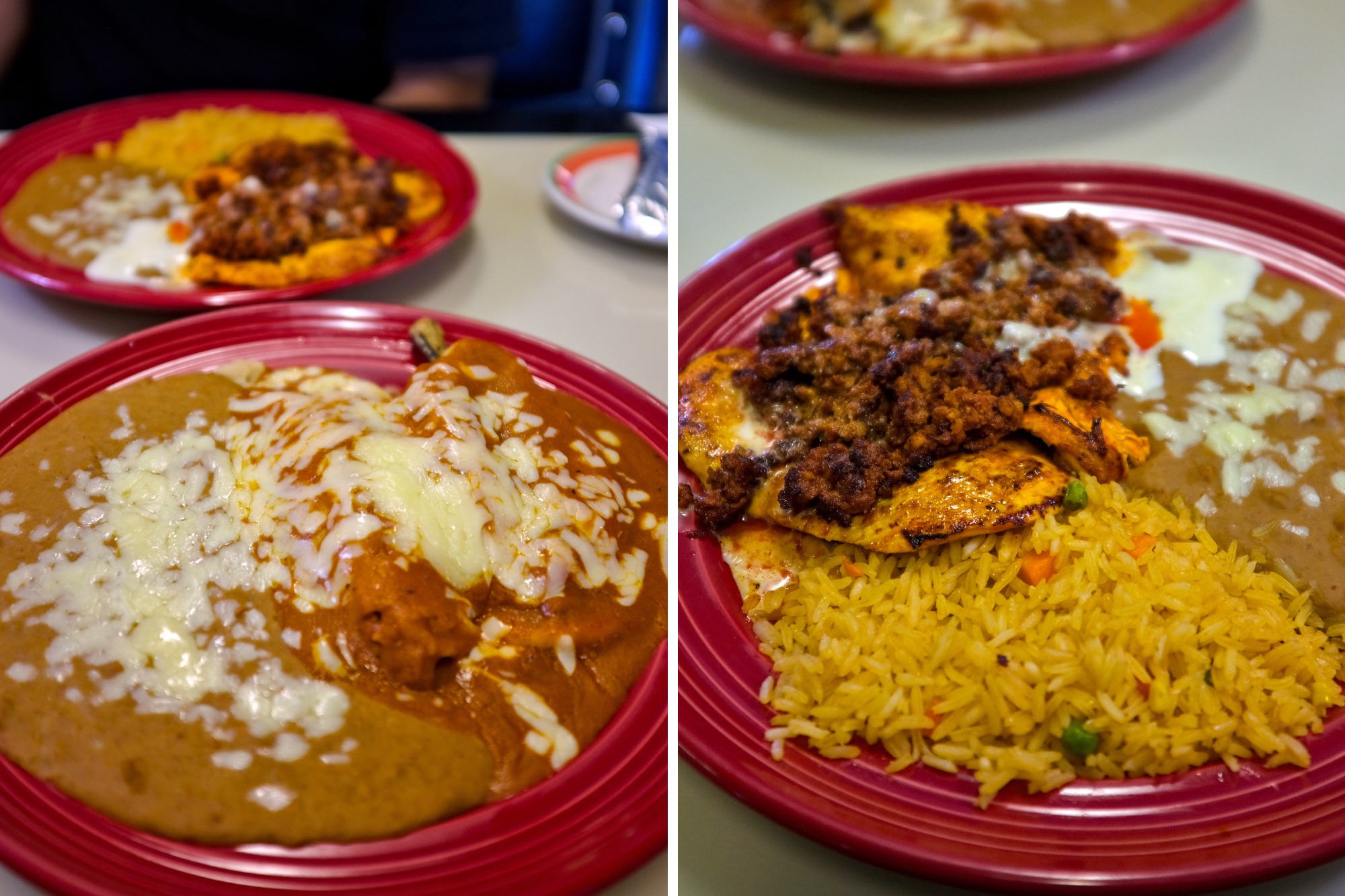 Two lunch plates from Mexico Viejo