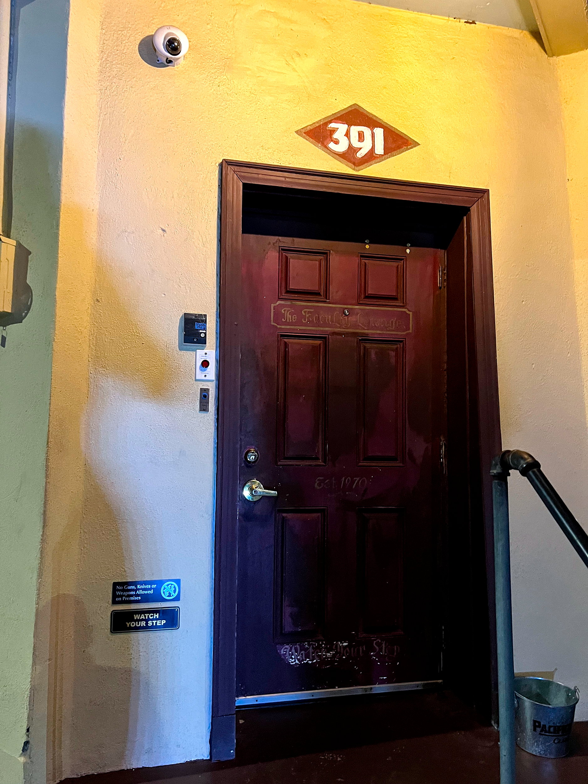 Entrance to Faculty Lounge in Charleston