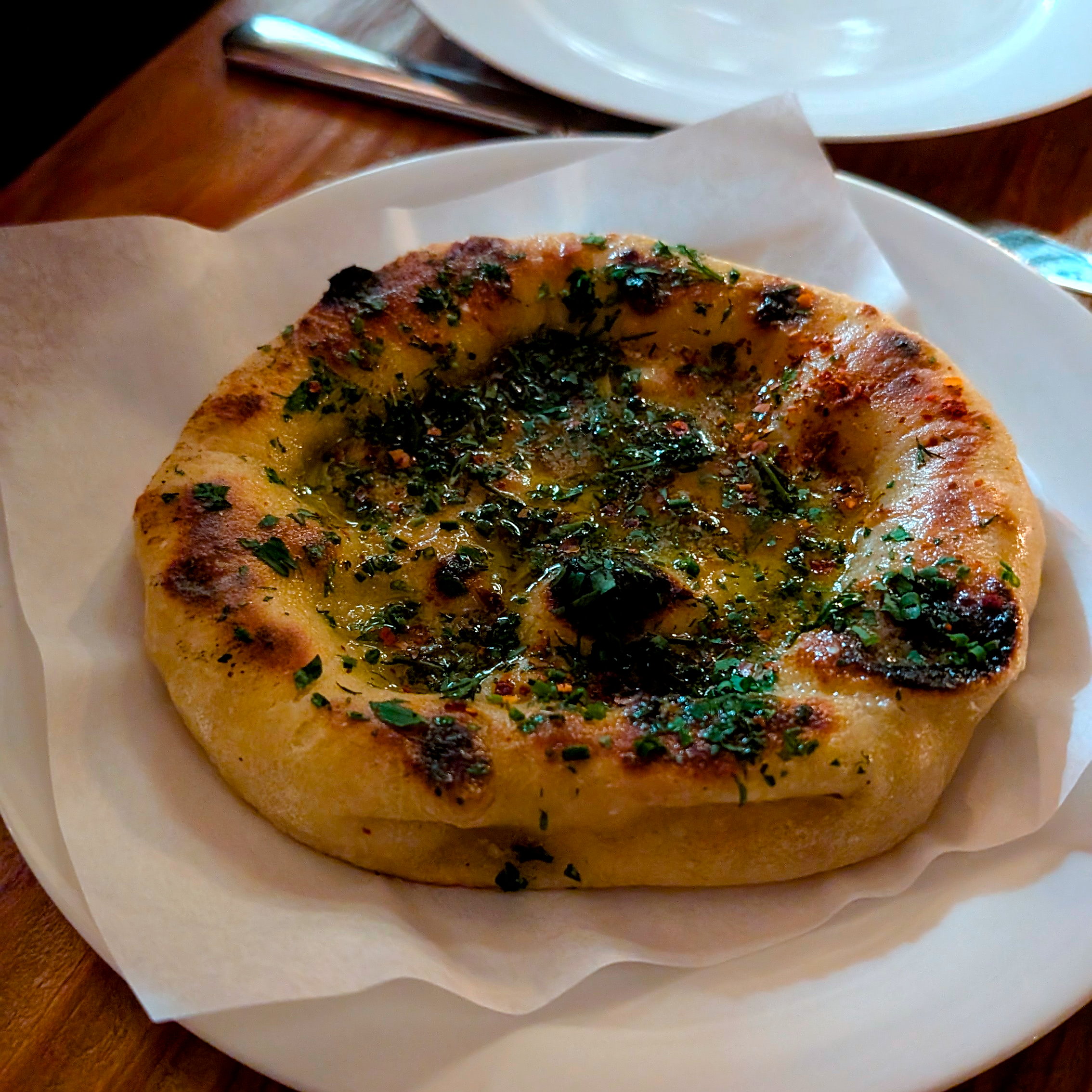 The grilled sourdough at Vern's