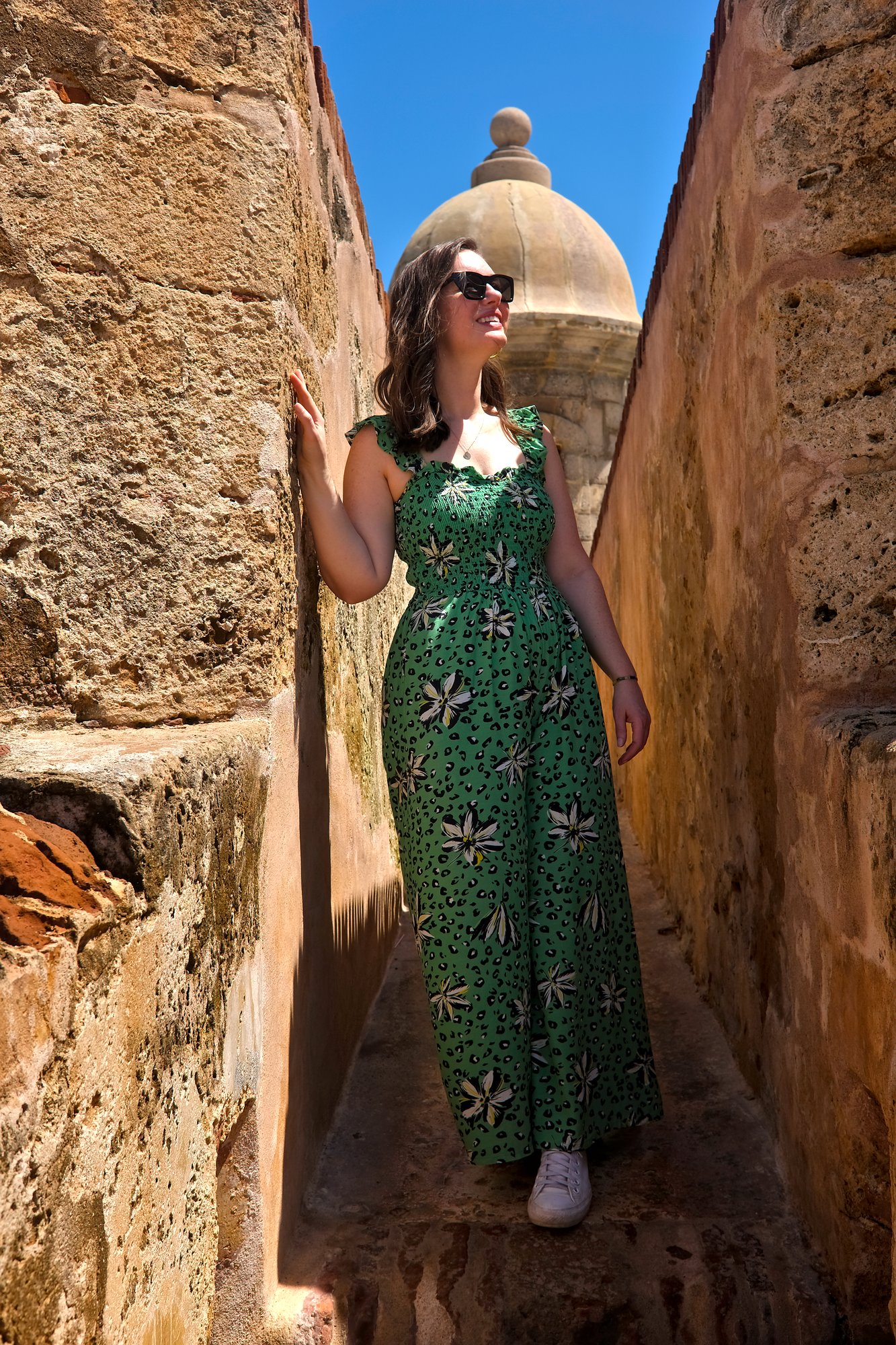 Alyssa at the fort in San Juan, Puerto Rico