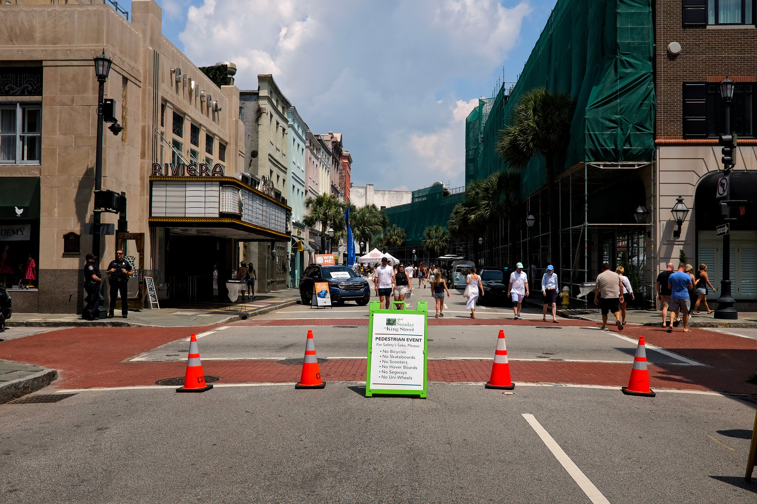 A road closure for 2nd Sunday on King Street