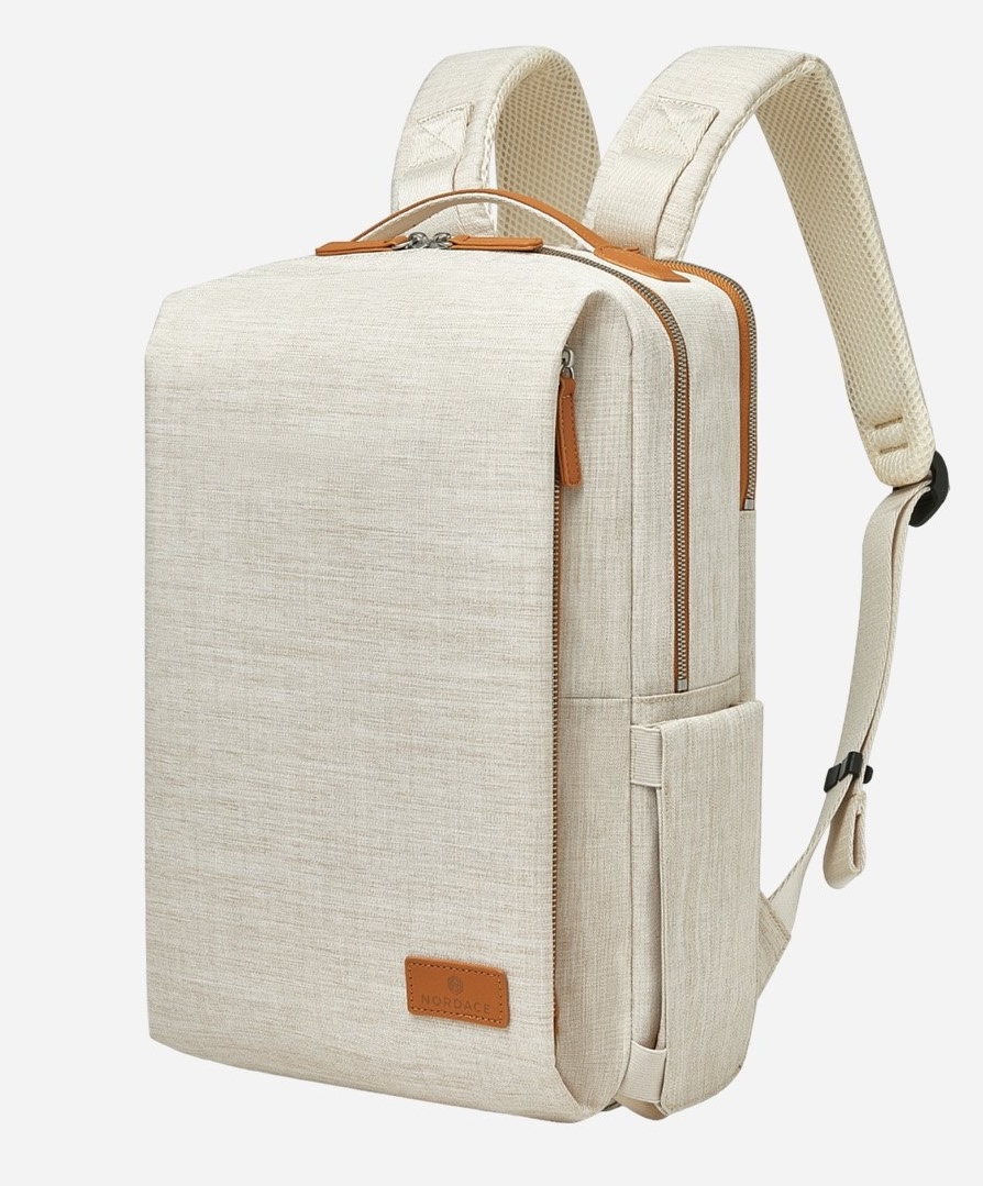 A beige backpack from Nordace