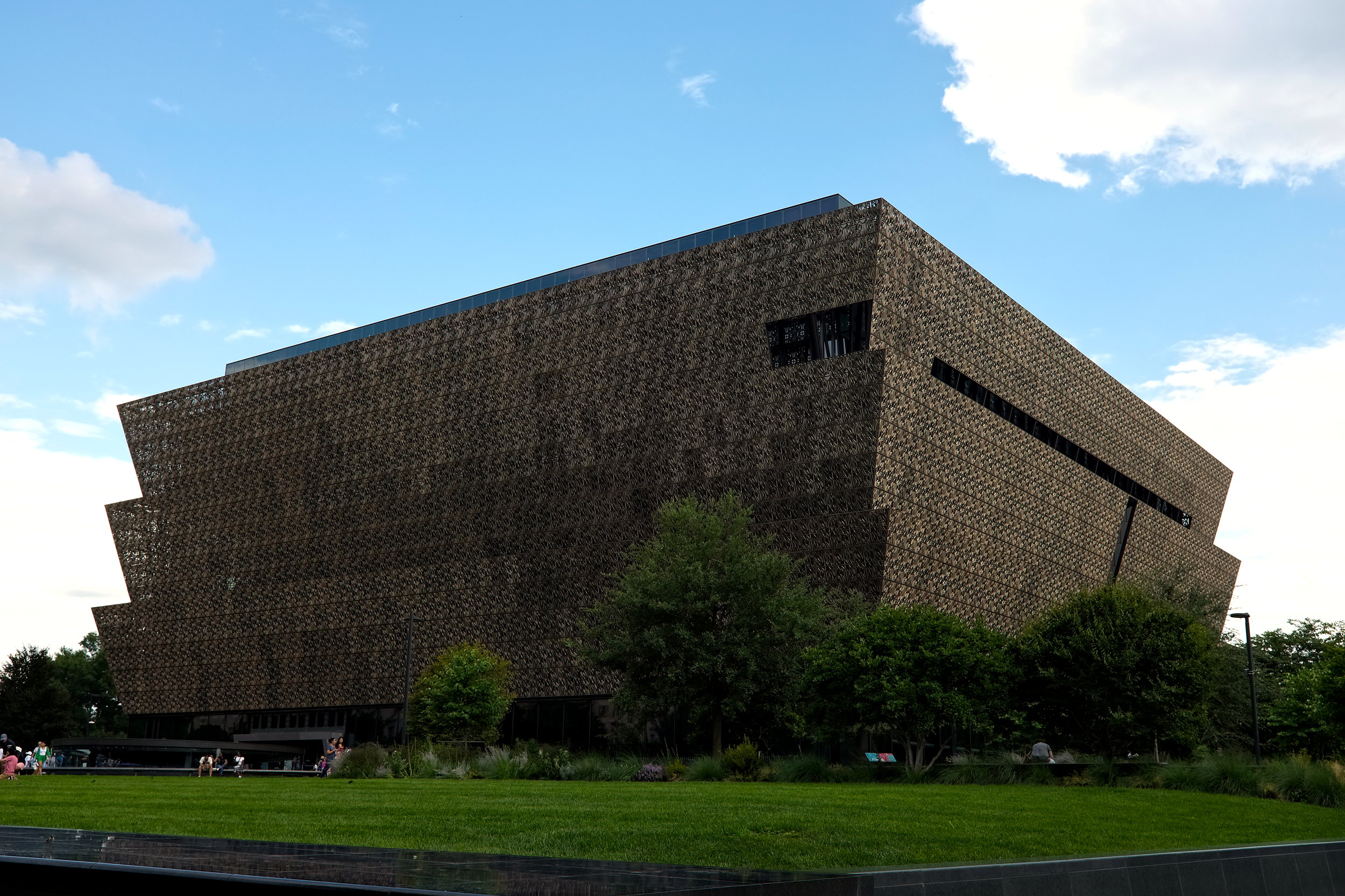 Exterior of the National Museum of African American History and Culture 