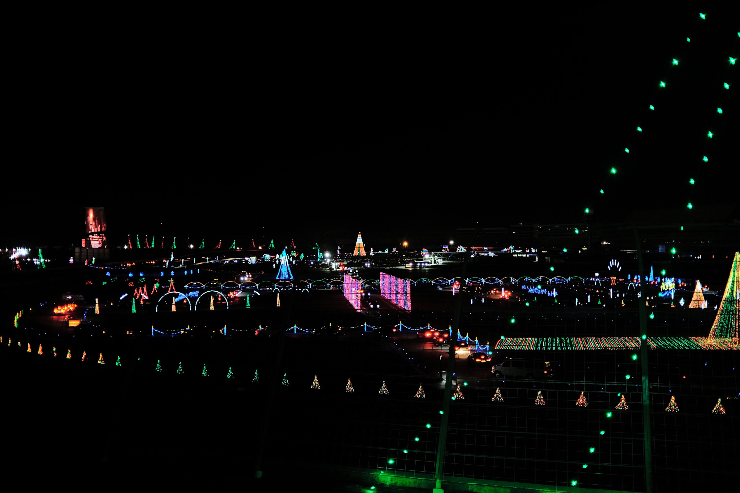 View of Charlotte Motor Speedway at Speedway Christmas