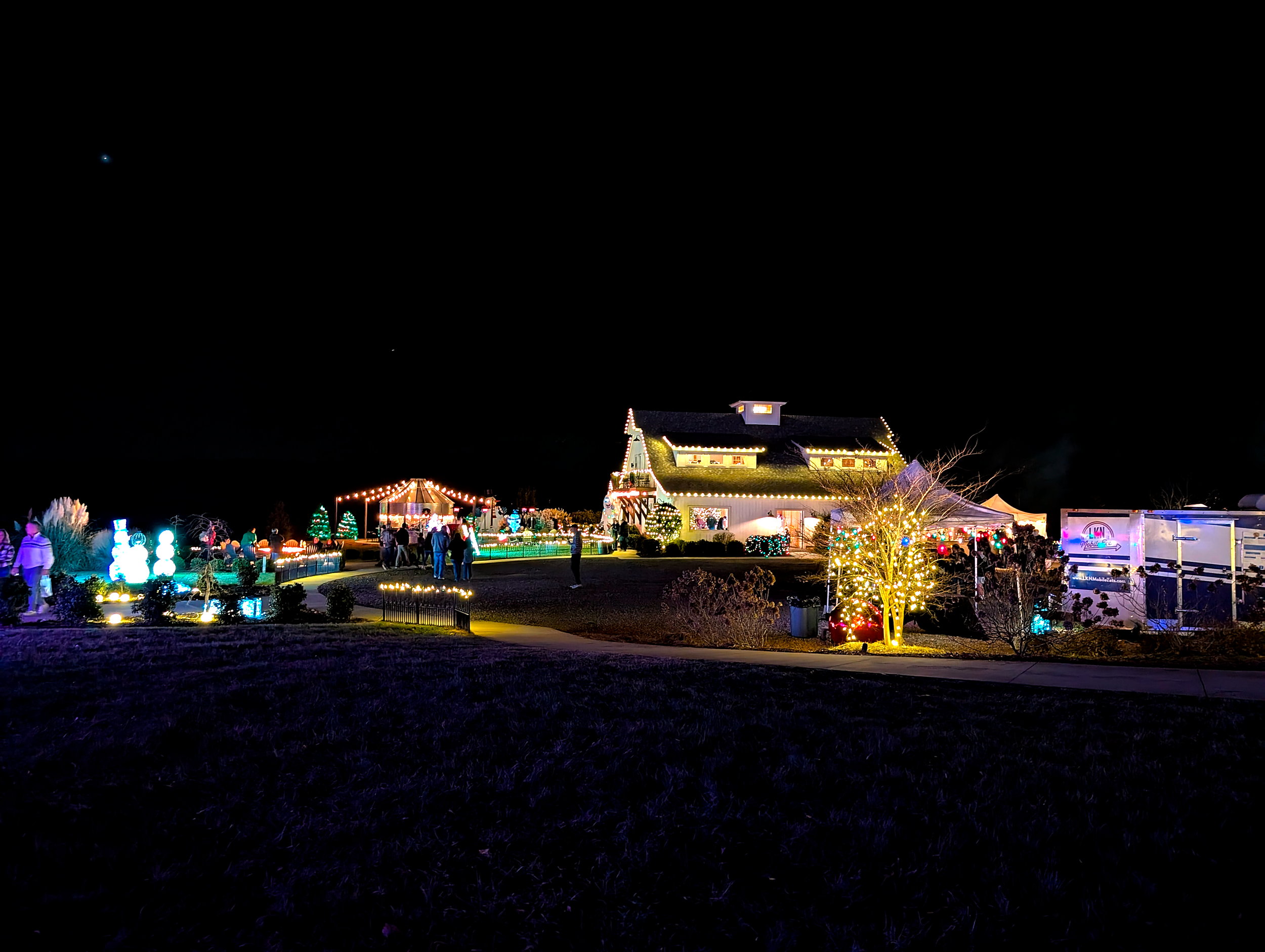 Chickadee Hill Farms is all lit up for its annual Trees Festival