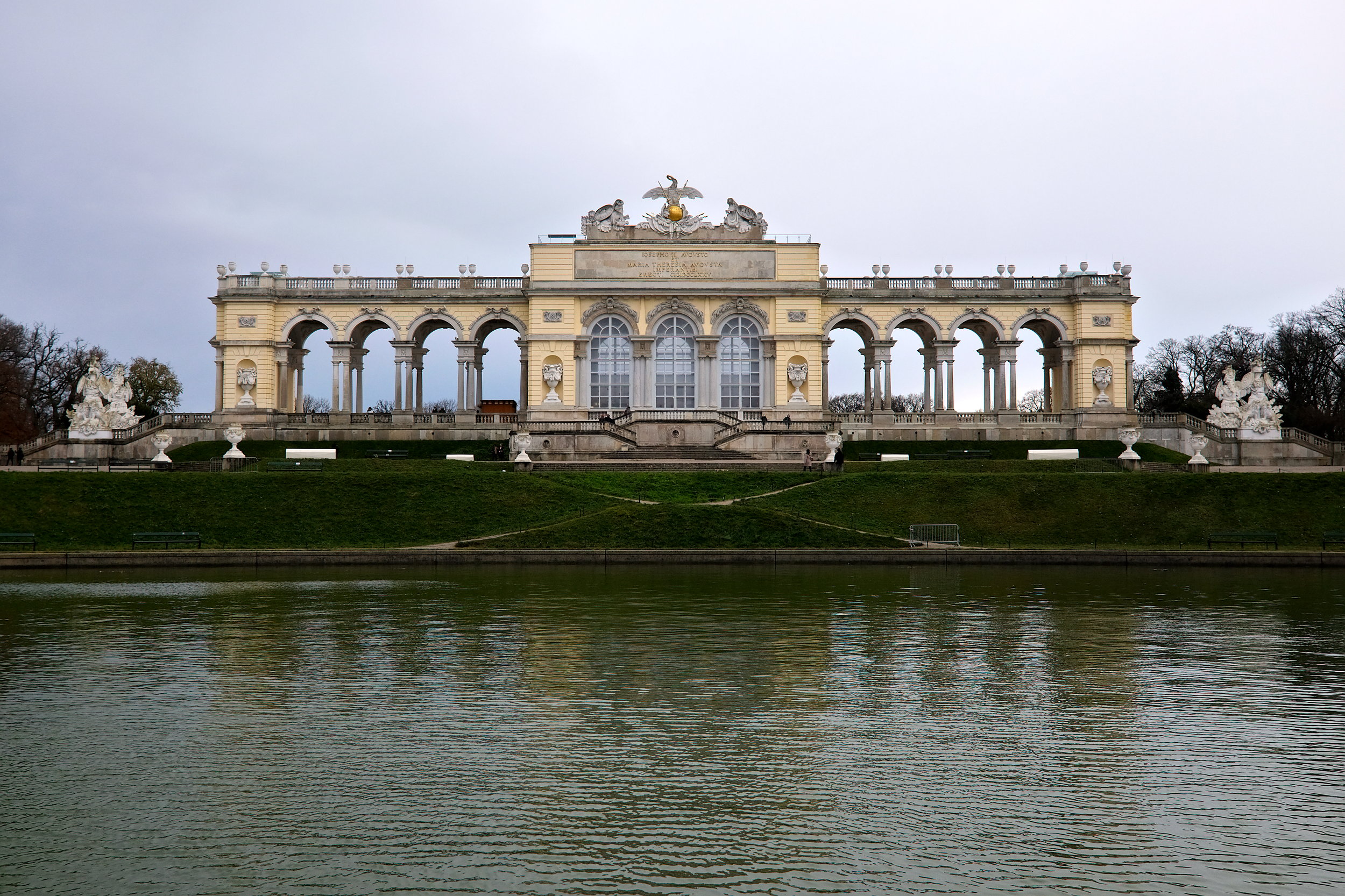 View of Gloriette triumphal arch at Schönbrunn Palace