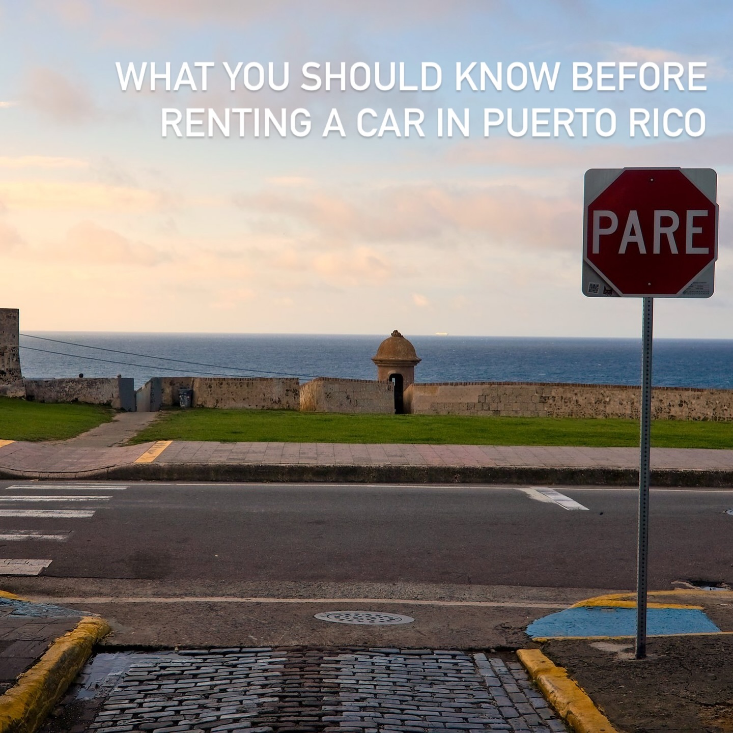 A view of a stop sign in Puerto Rico