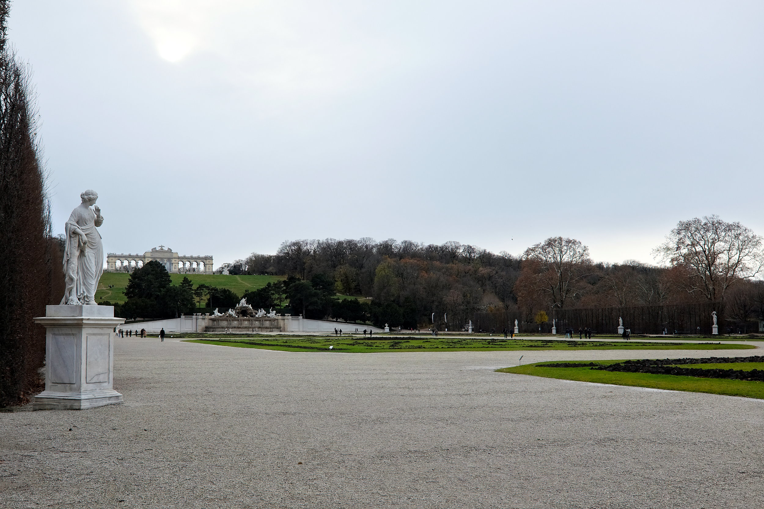 View of Gloriette from Schönbrunn Palace