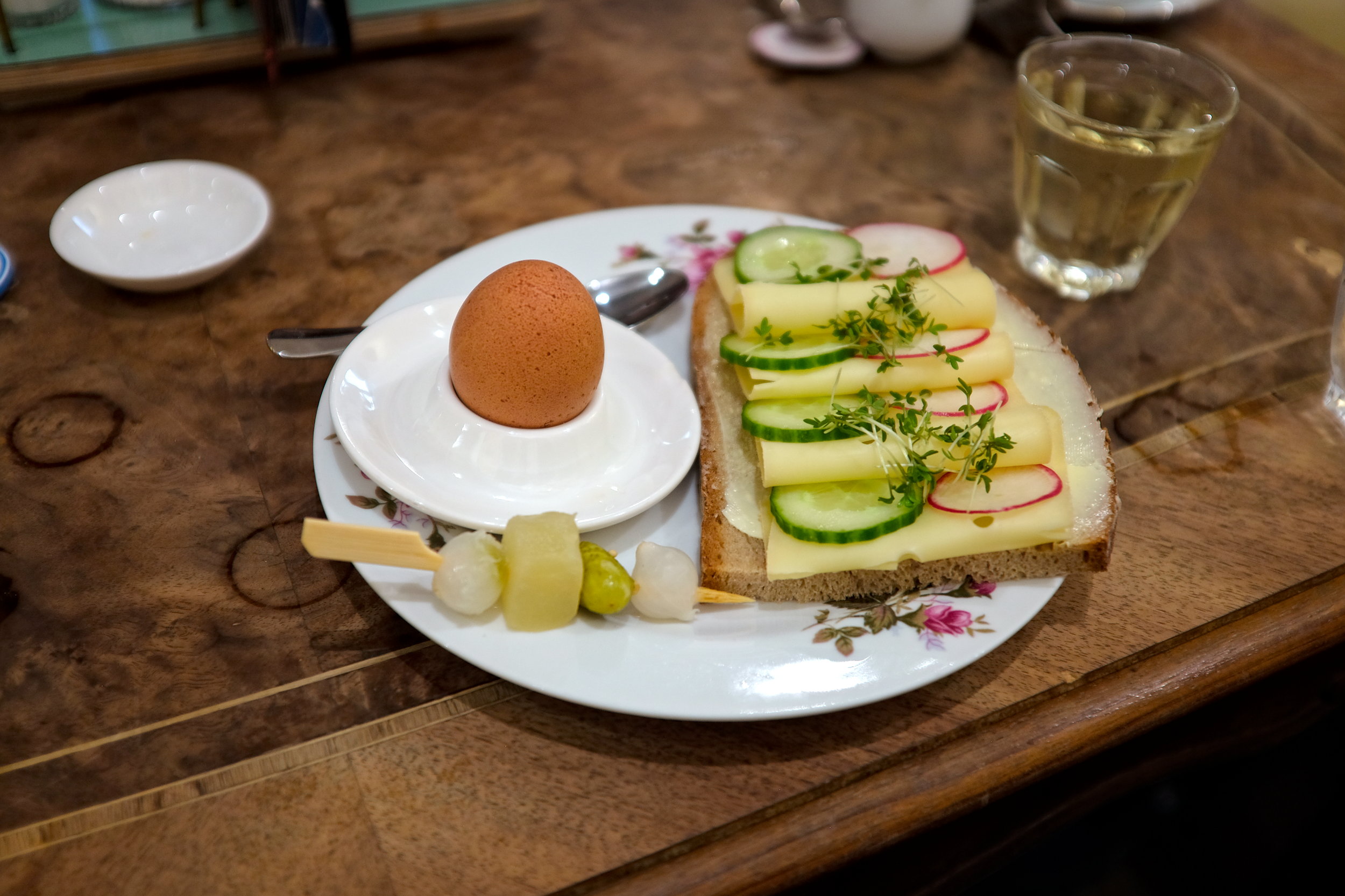 A breakfast plate at Vollpension