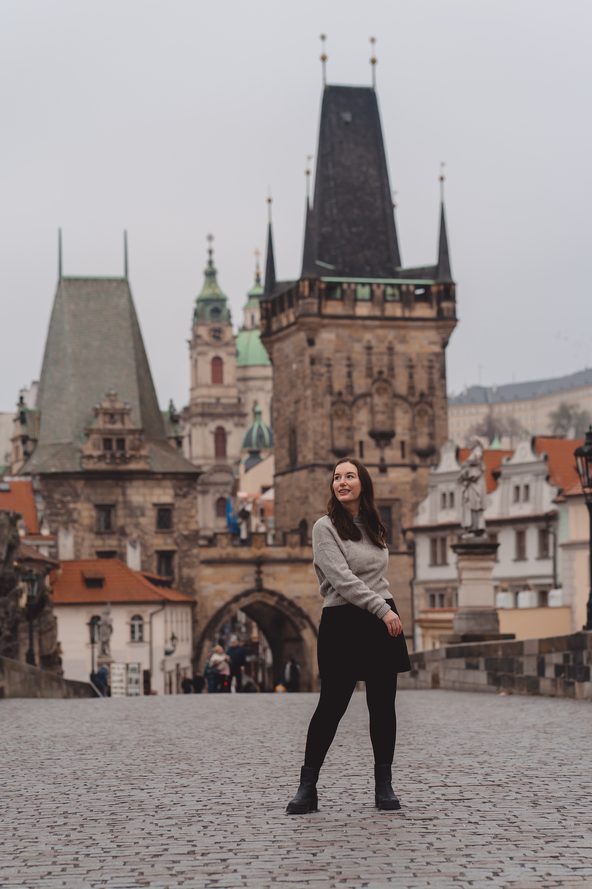 Alyssa on Charles Bridge