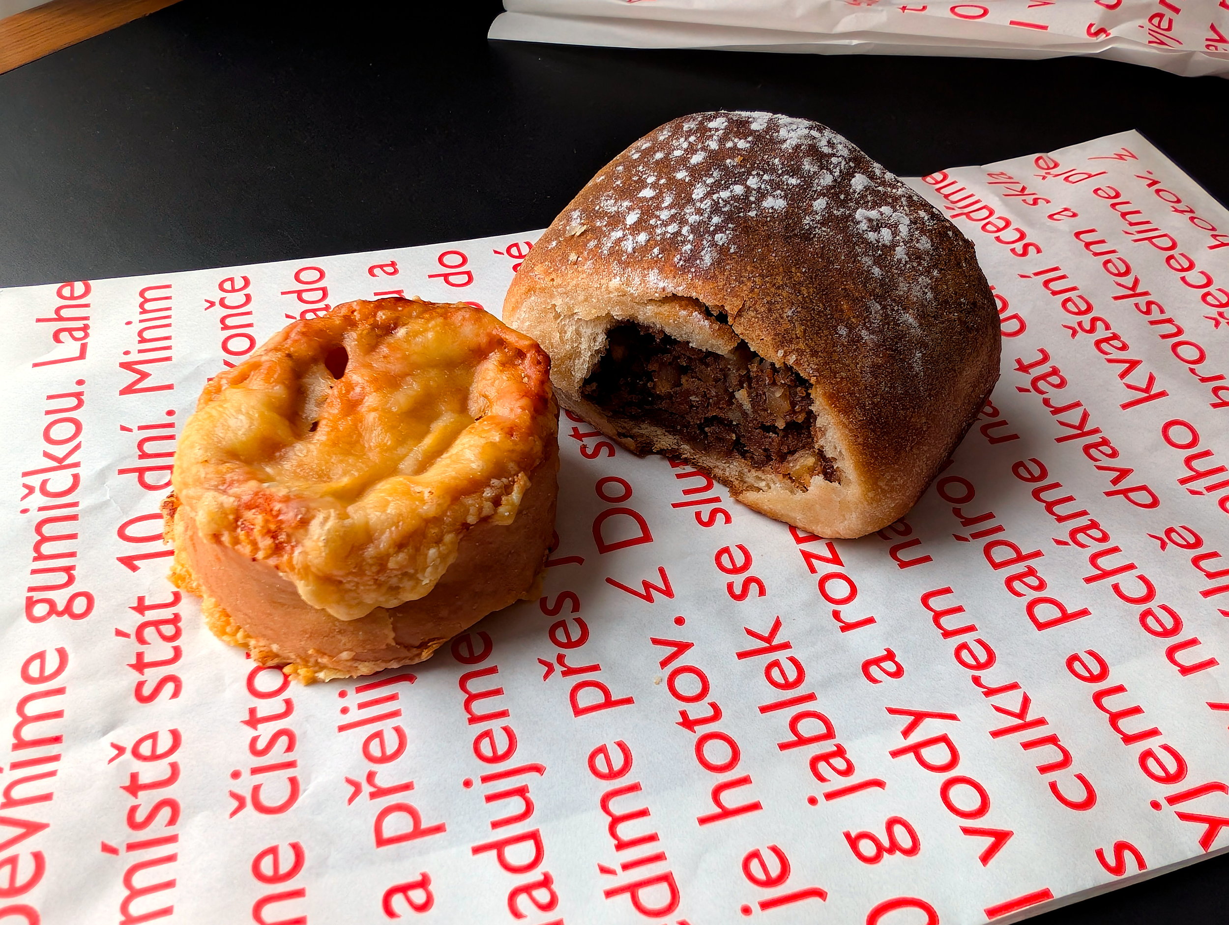 Two pastries from Eska Restaurant and Bakery 