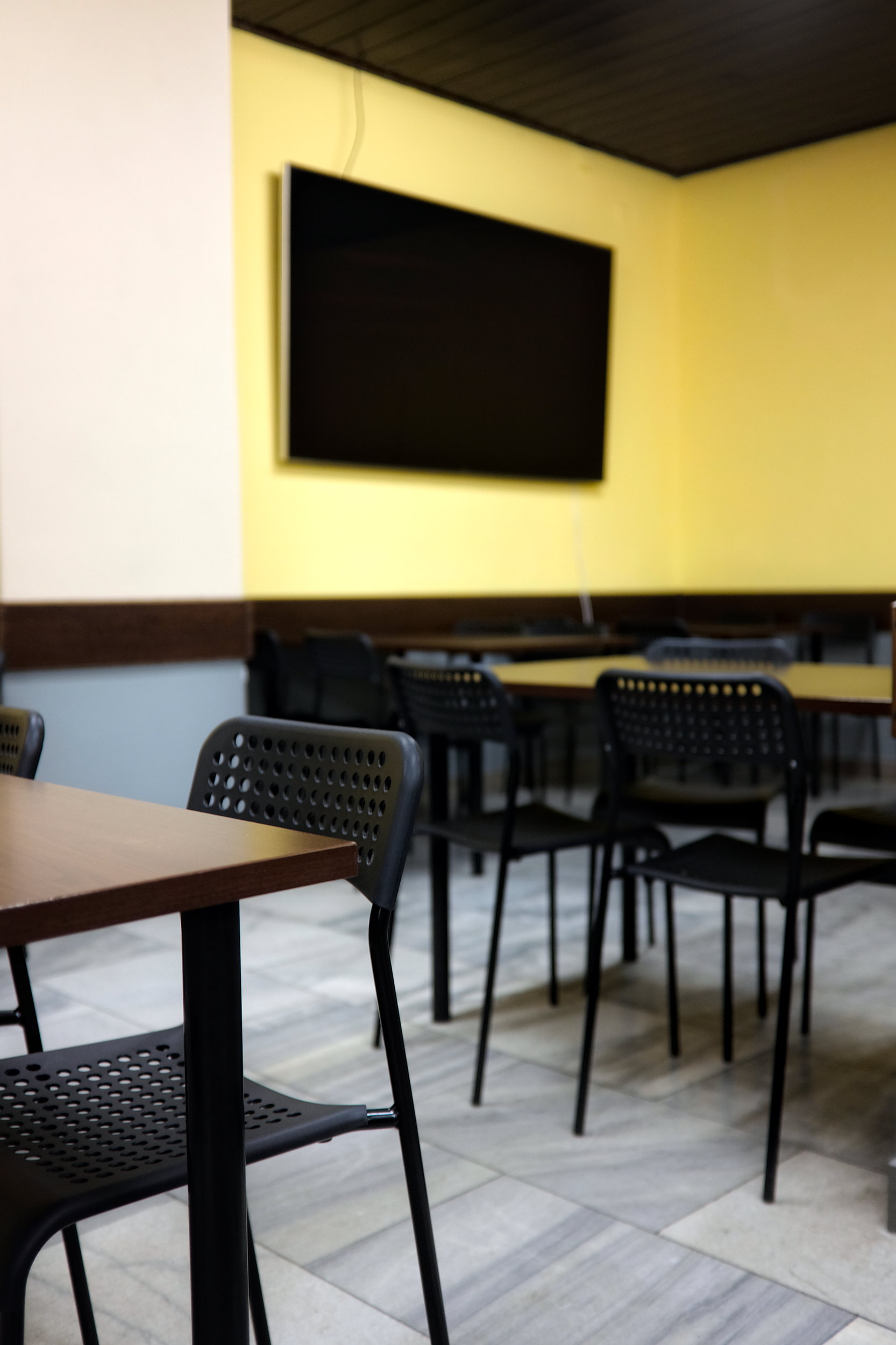 Cafeteria seating at Jídelna Světozor