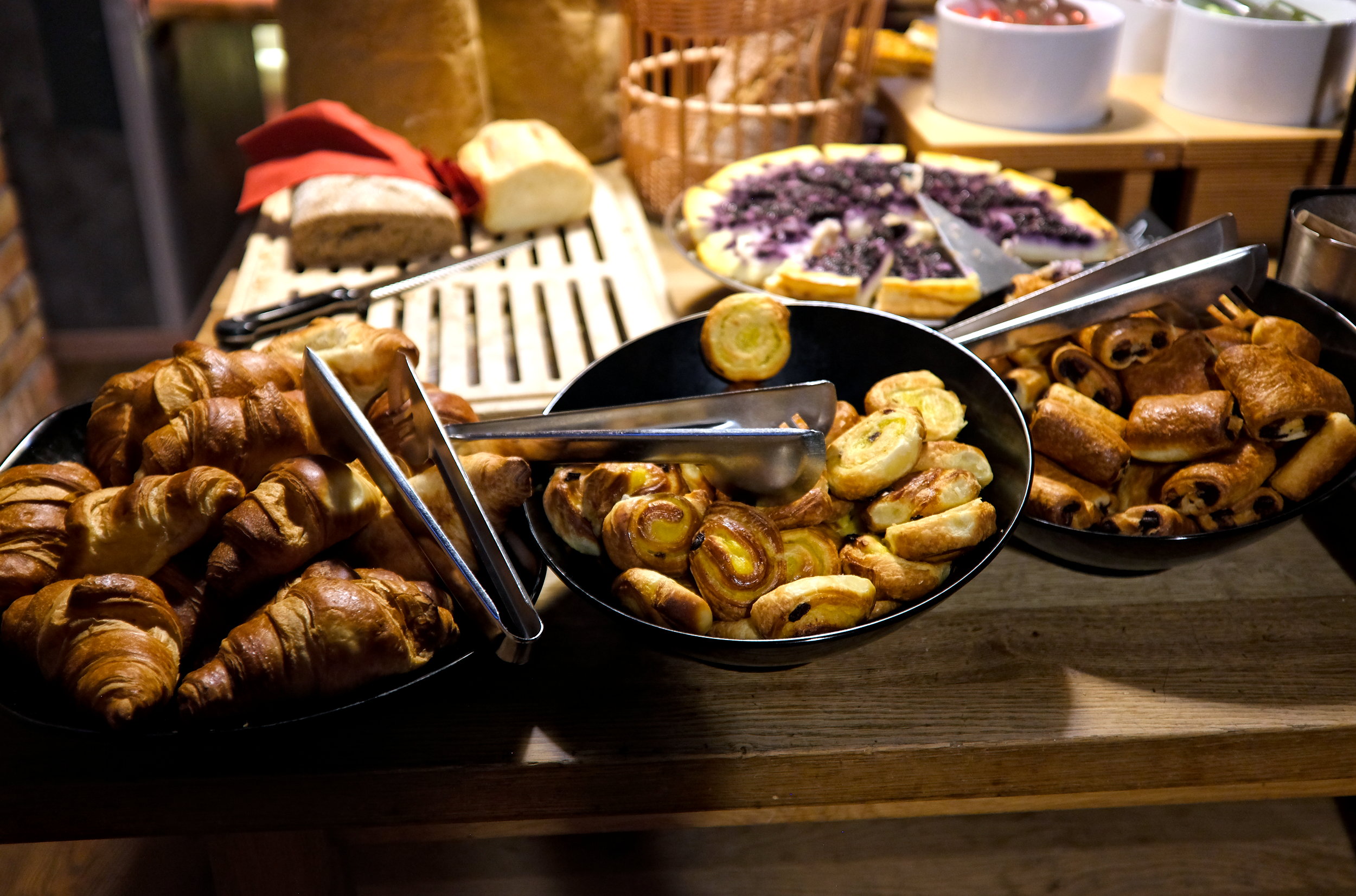 Pastries at breakfast at Penta